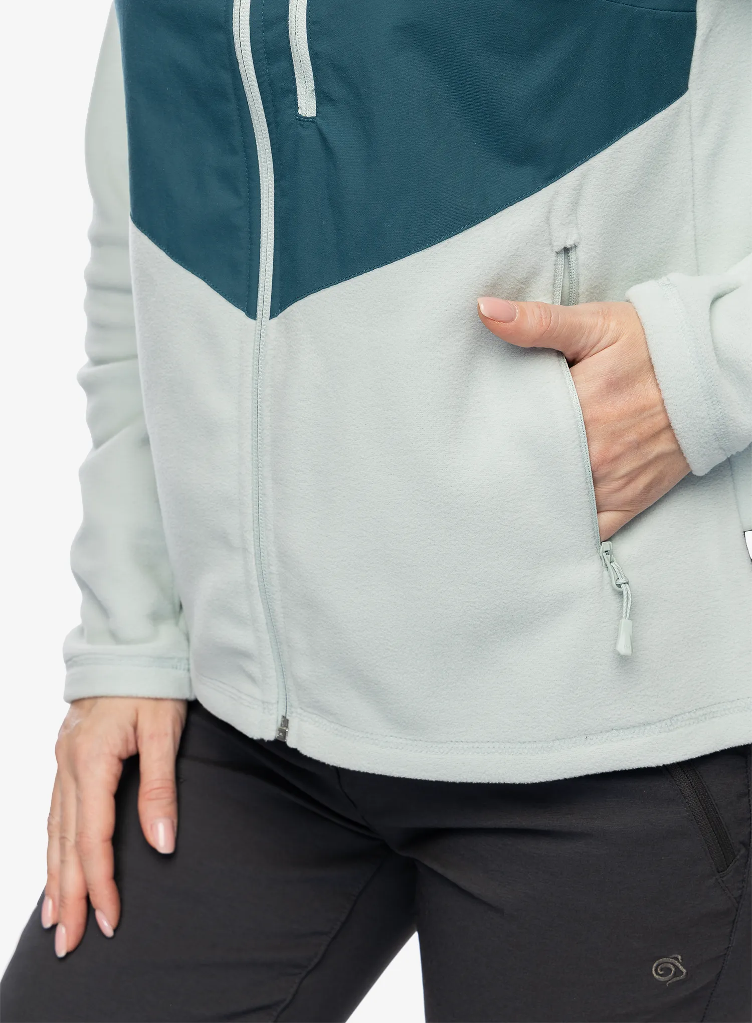 Hanorac cu fermoar femei Helly Hansen Daybreaker Block Jacket - green mist