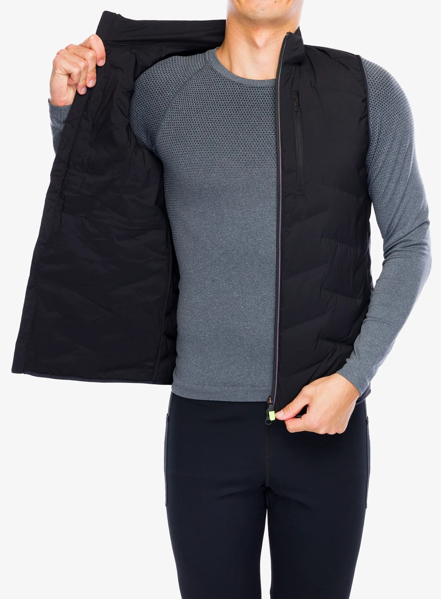 Vesta alergare Hoka Skyfill Run Vest - black