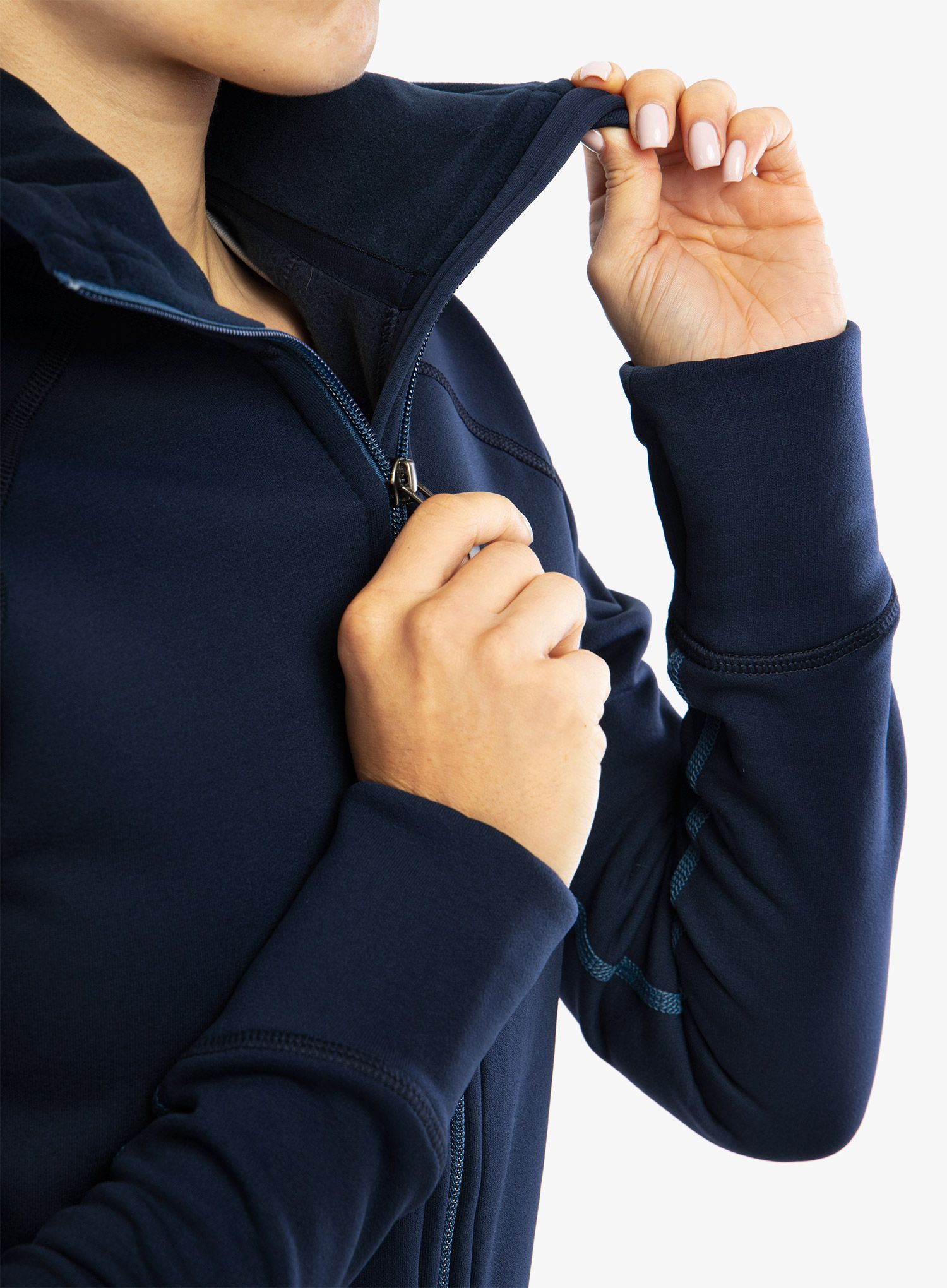Hanorac fleece femei Houdini Power Houdi - blue illusion/tide