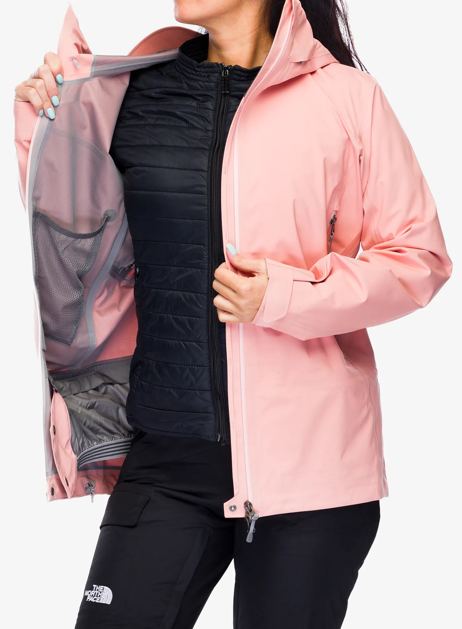 Geaca impermeabila femei Houdini Ride Jacket - pow pink