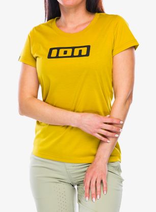 Tricou ciclism femei ION Logo SS DR - dark/amber