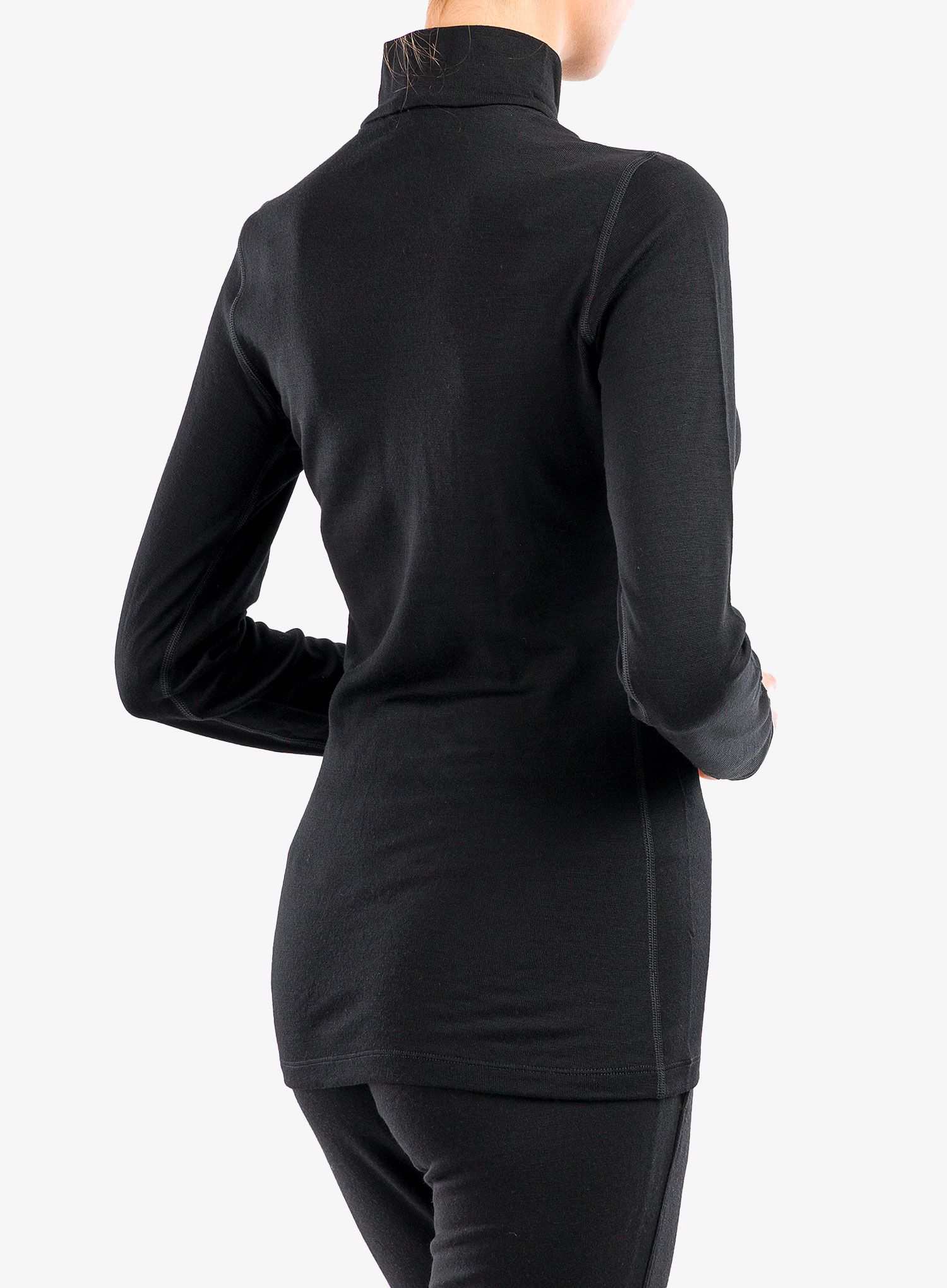 Hanorac femei Icebreaker 260 Tech LS Turtleneck - black