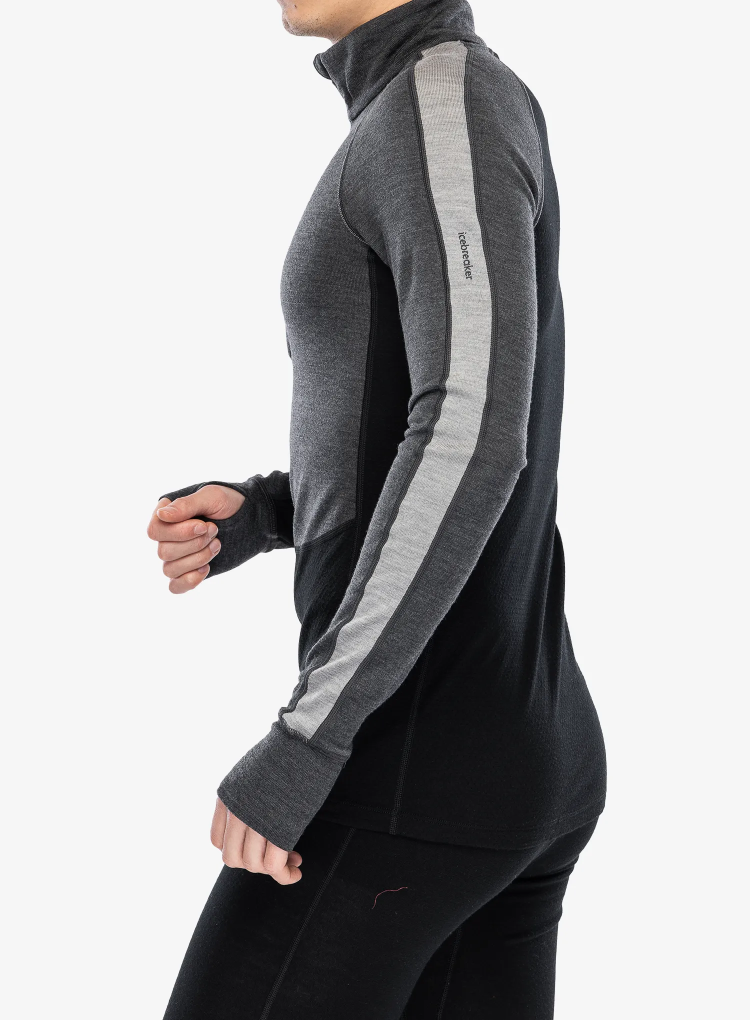 Bluza de corp Icebreaker 260 ZoneKnit LS Half Zip - jet/metro