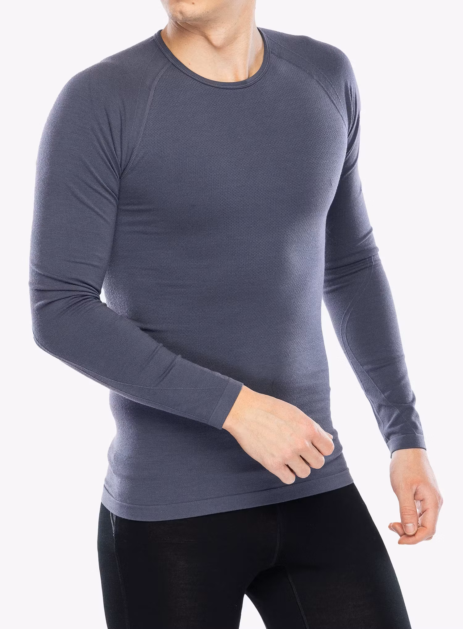 Bluza de corp Icebreaker Merino 260 Zoneknit Seamless LS Crewe - graphite