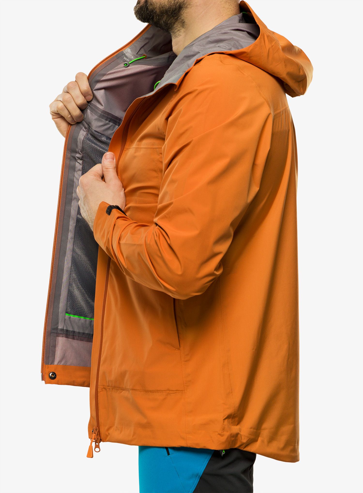 Scurta de ploaie Inov-8 Venturelite Jacket FZ - orange