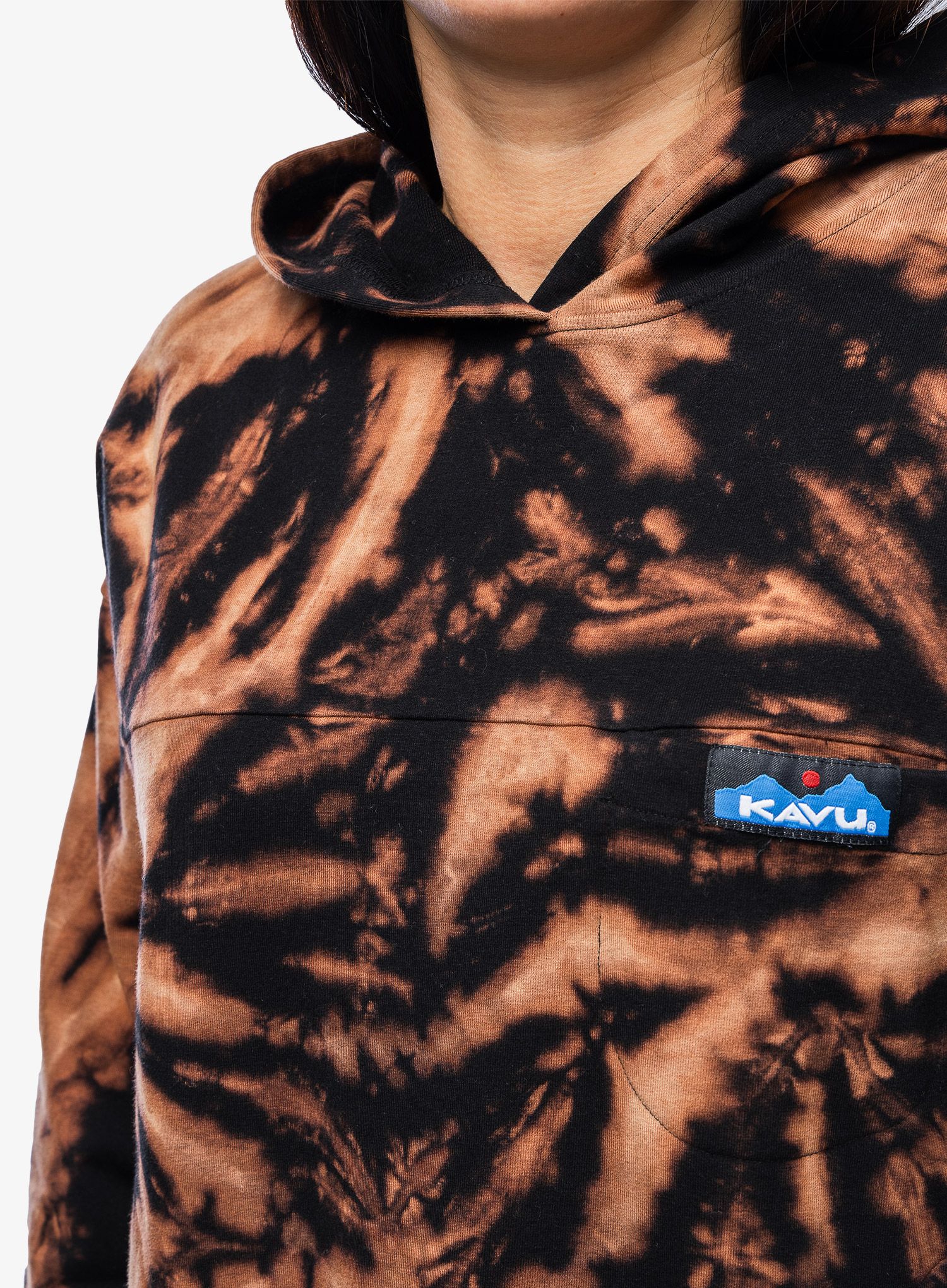 Hanorac cu gluga femei Kavu En Route - range tie dye