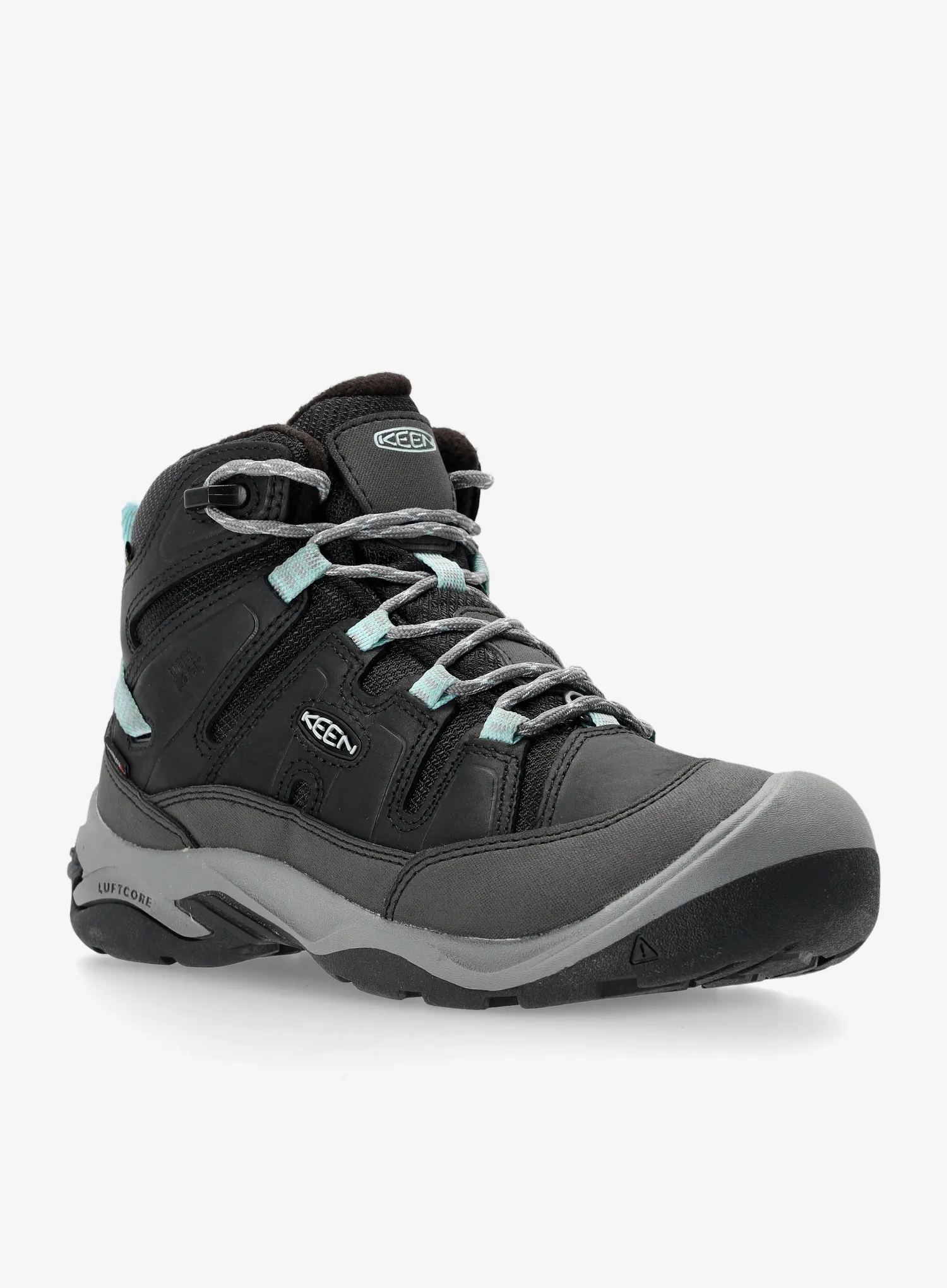 Pantofi femei Keen Circadia Mid WP - black/cloud blue