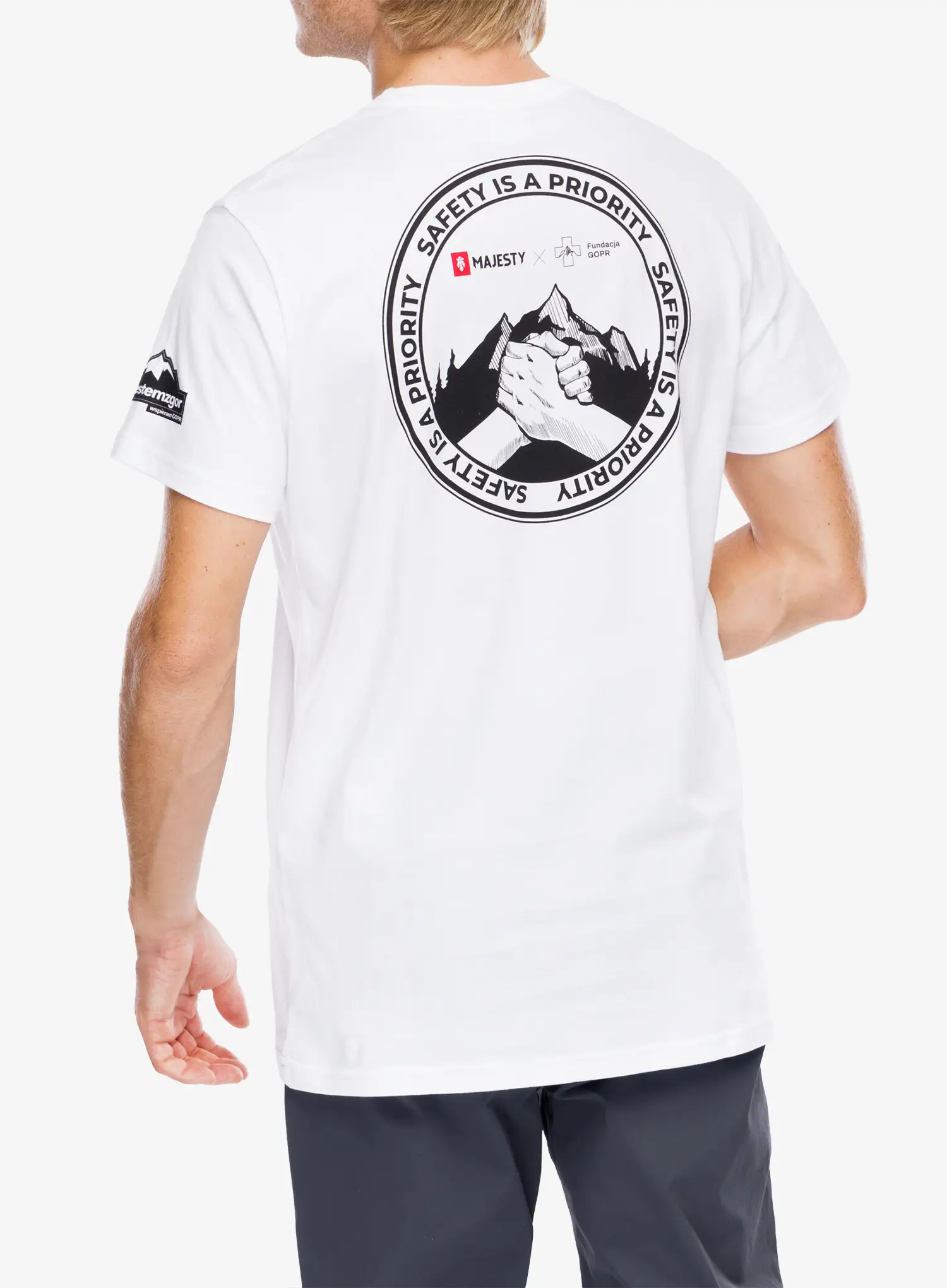Tricou Majesty Fundacja GOPR Help & Protect T-shirt  - white