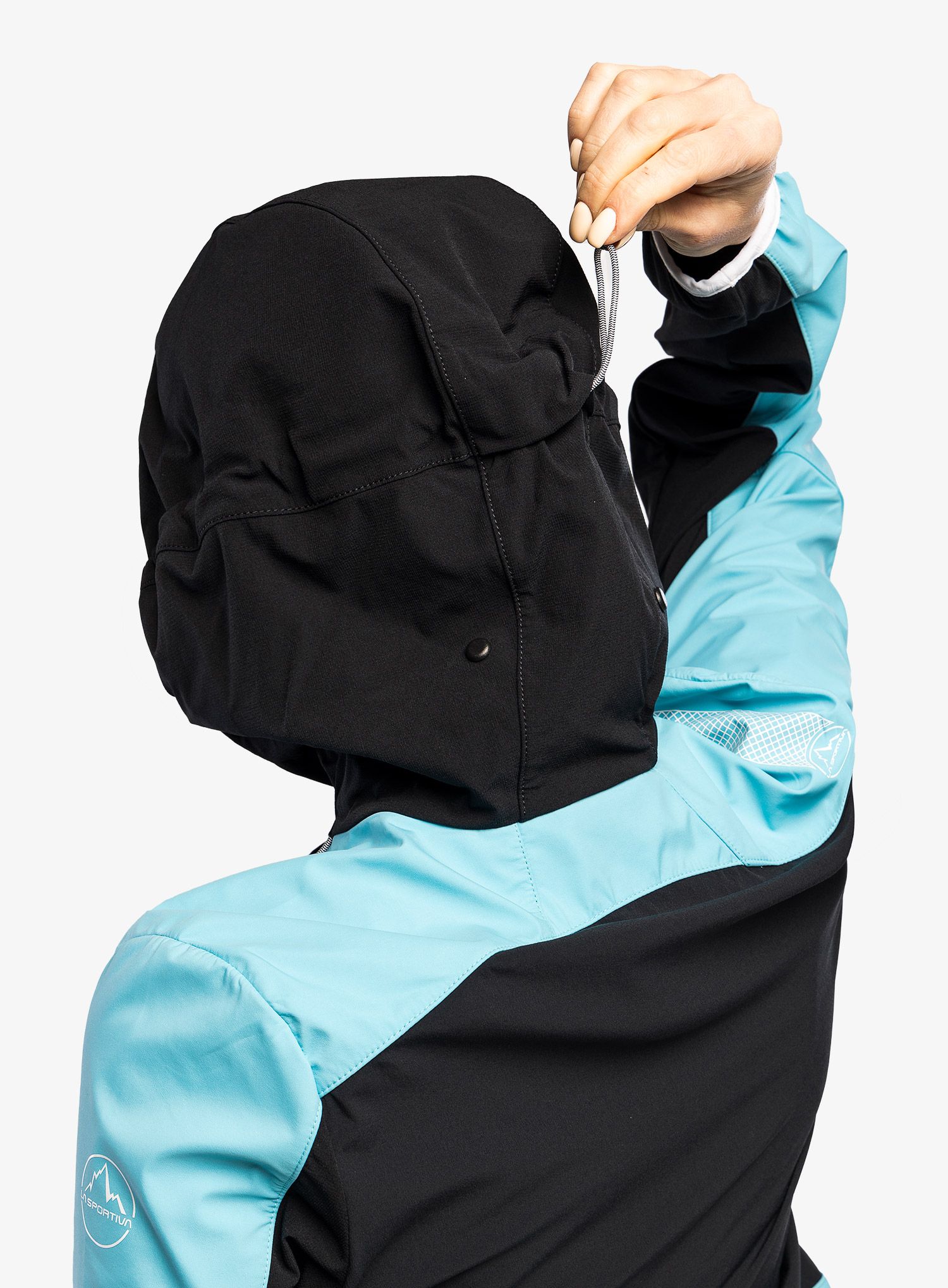Geaca softshell femei La Sportiva Aequilibrium Softshell Jacket  - black/malibu blue