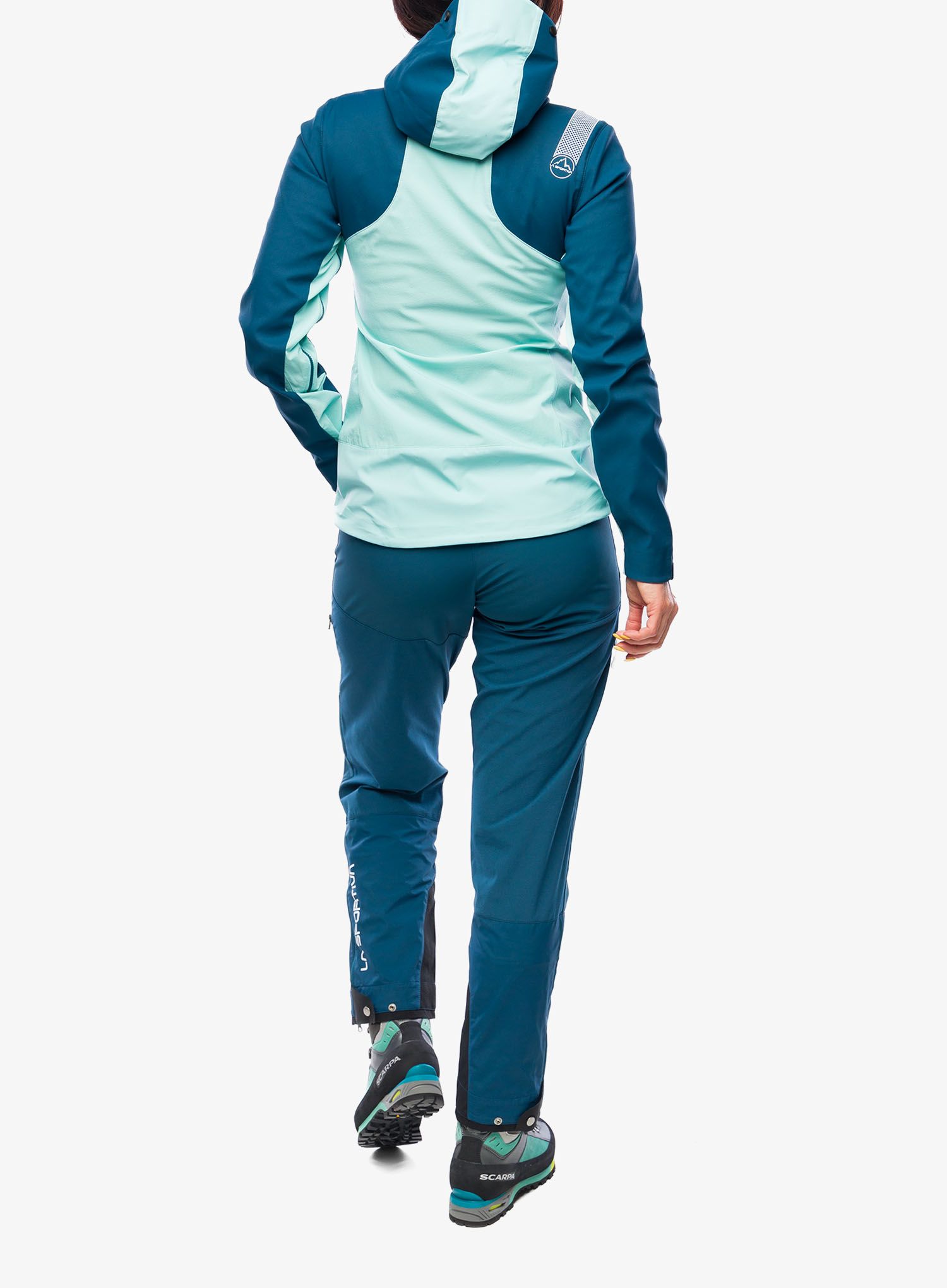 Geaca softshell femei La Sportiva Alpine Guide Softshell Jacket - iceberg/storm blue