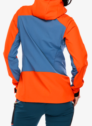 Geaca softshell femei La Sportiva Alpine Guide Windstopper Jacket - moonlight/cherry tomato