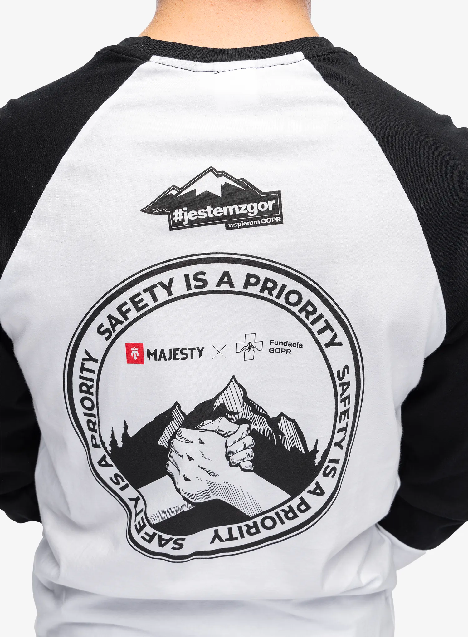 Tricou maneca lunga Majesty Fundacja GOPR Help and Protect LS - white