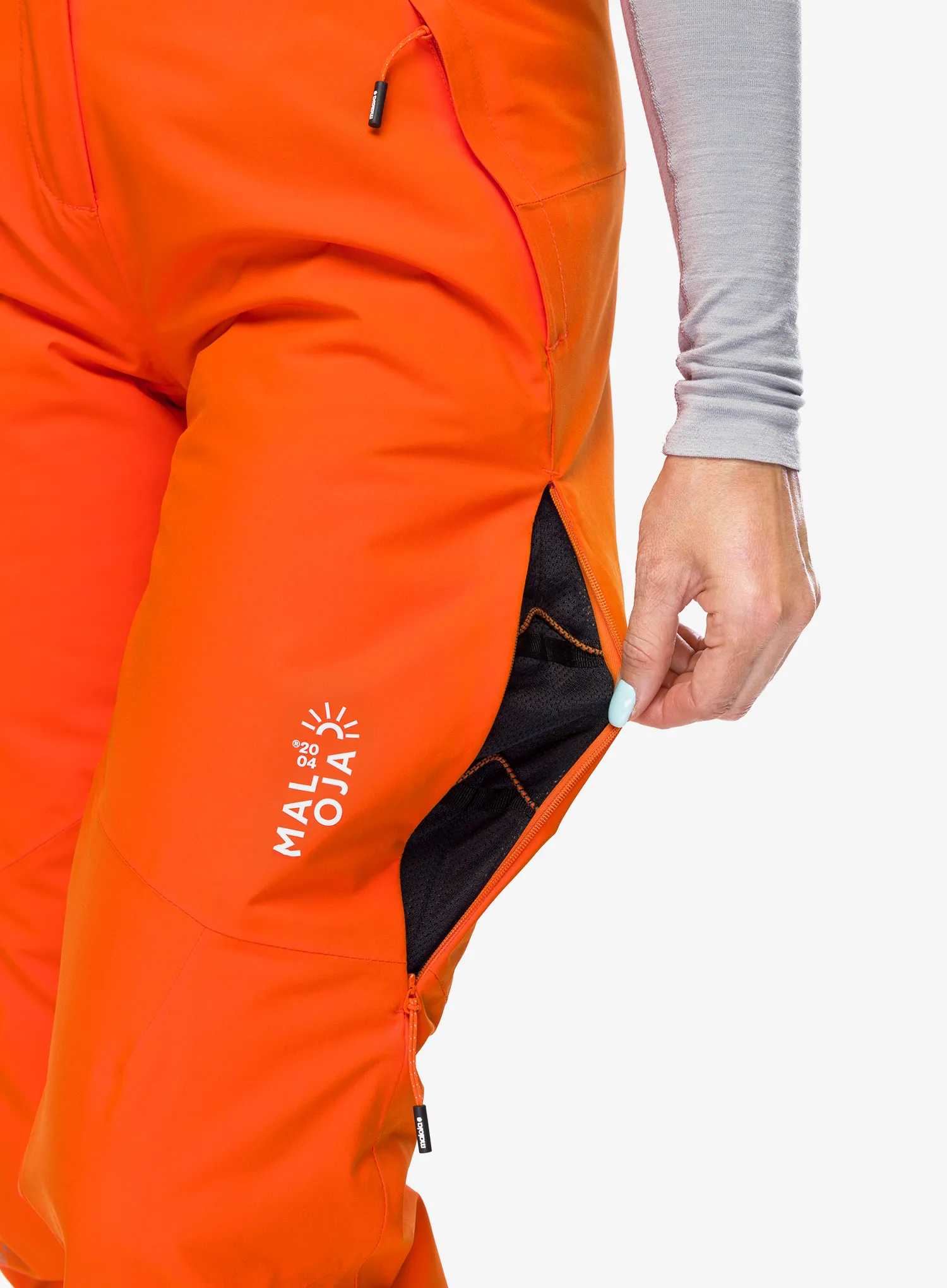 Pantaloni schi femei Maloja Bernina - orange sun