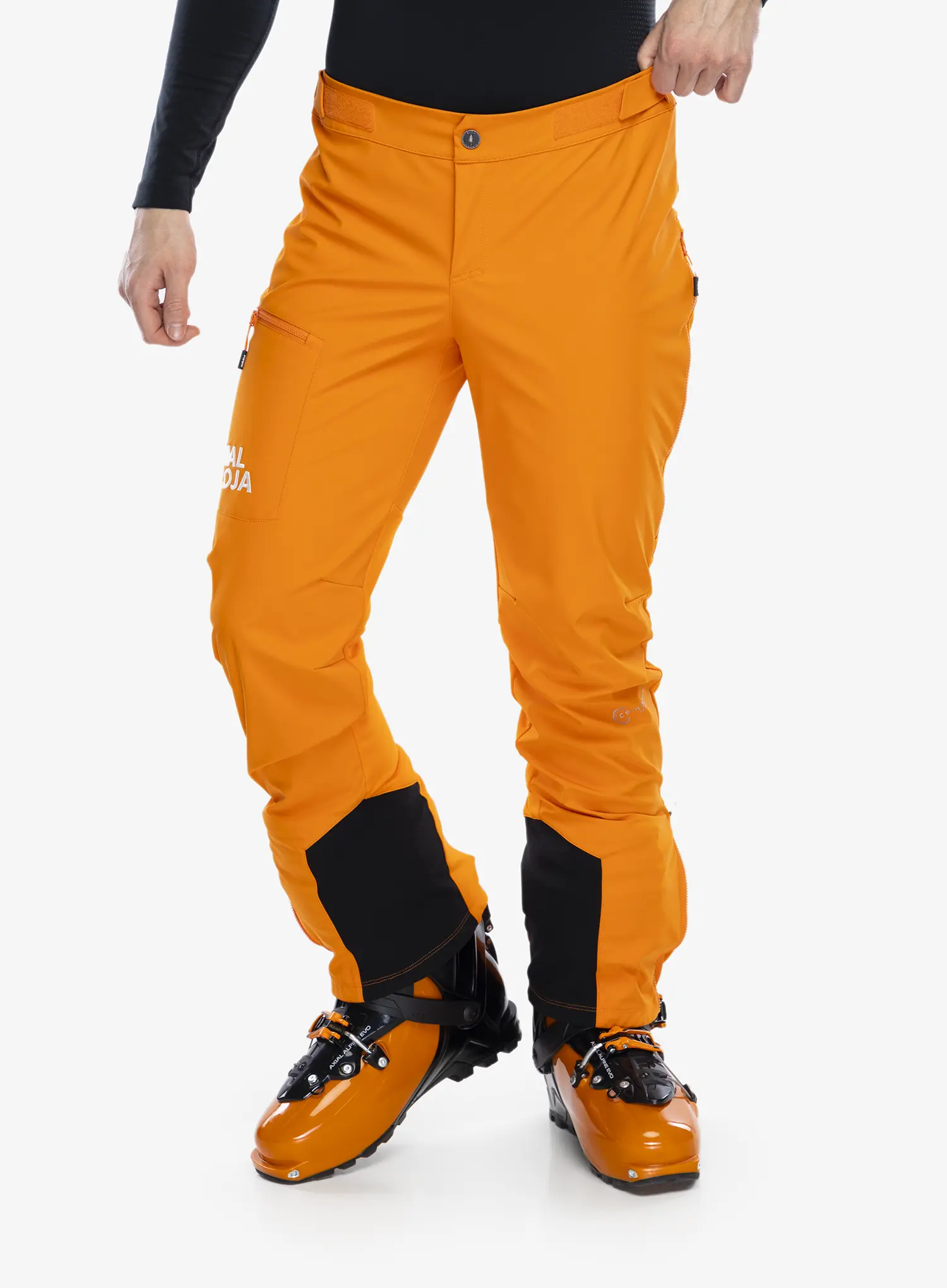 Pantaloni softshell Maloja Schneefink - orange sun