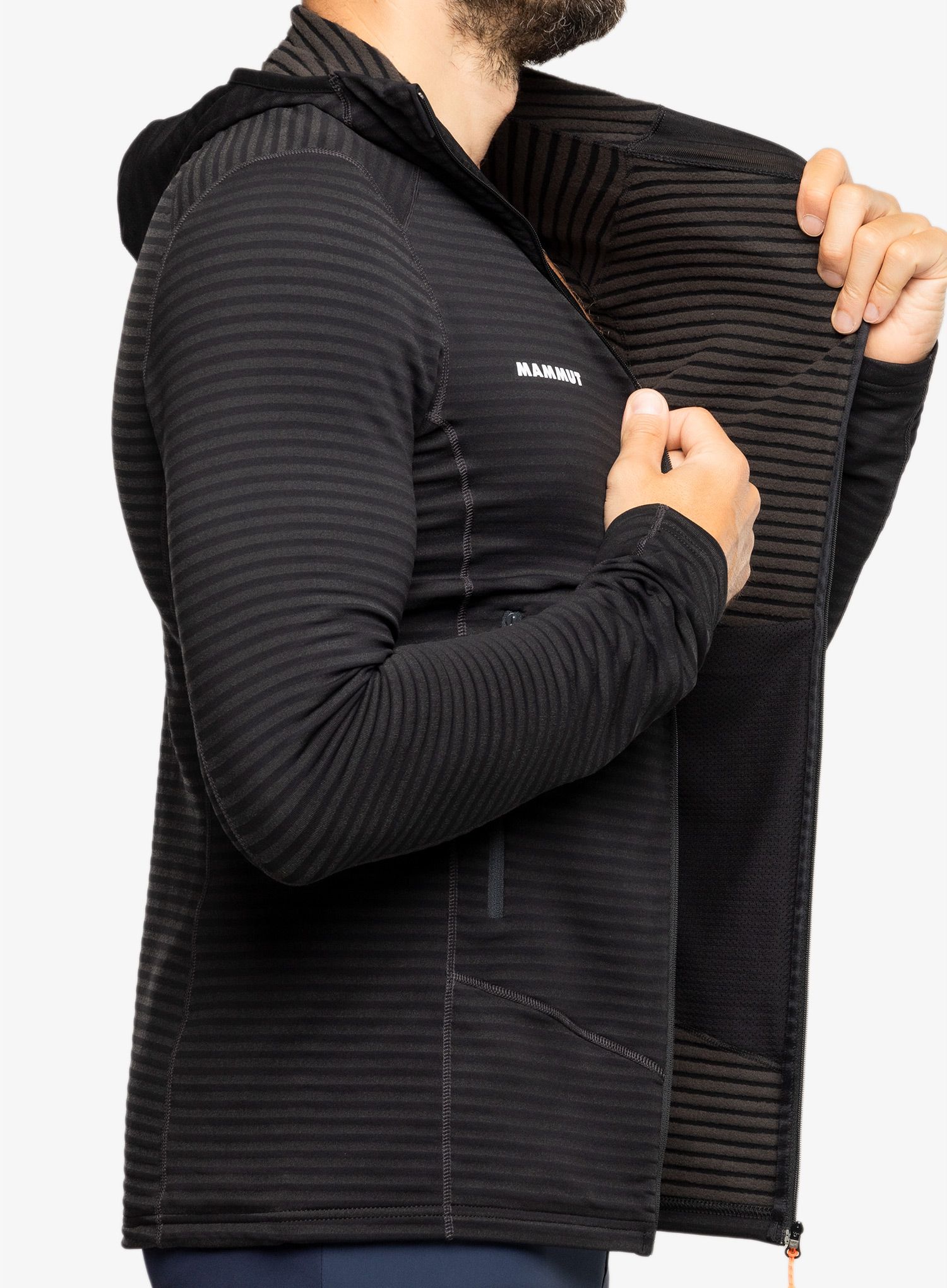 Hanorac trecking Mammut Taiss Light ML Hooded Jacket - black