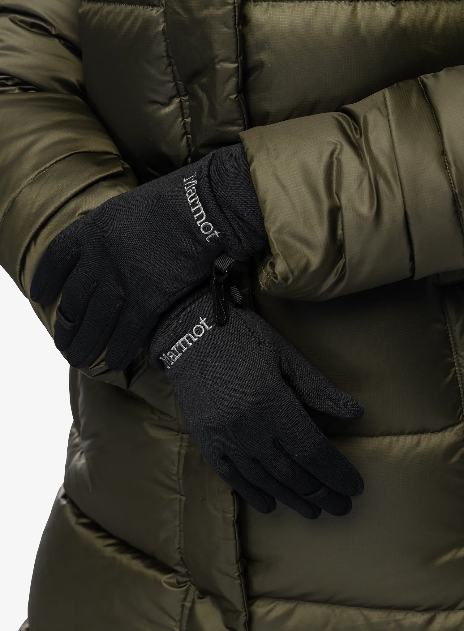 Mănuși femei Marmot Power Stretch Connect Glove - black/black