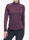 Bluza de corp femei Montane Dart Zip Neck - mulberry