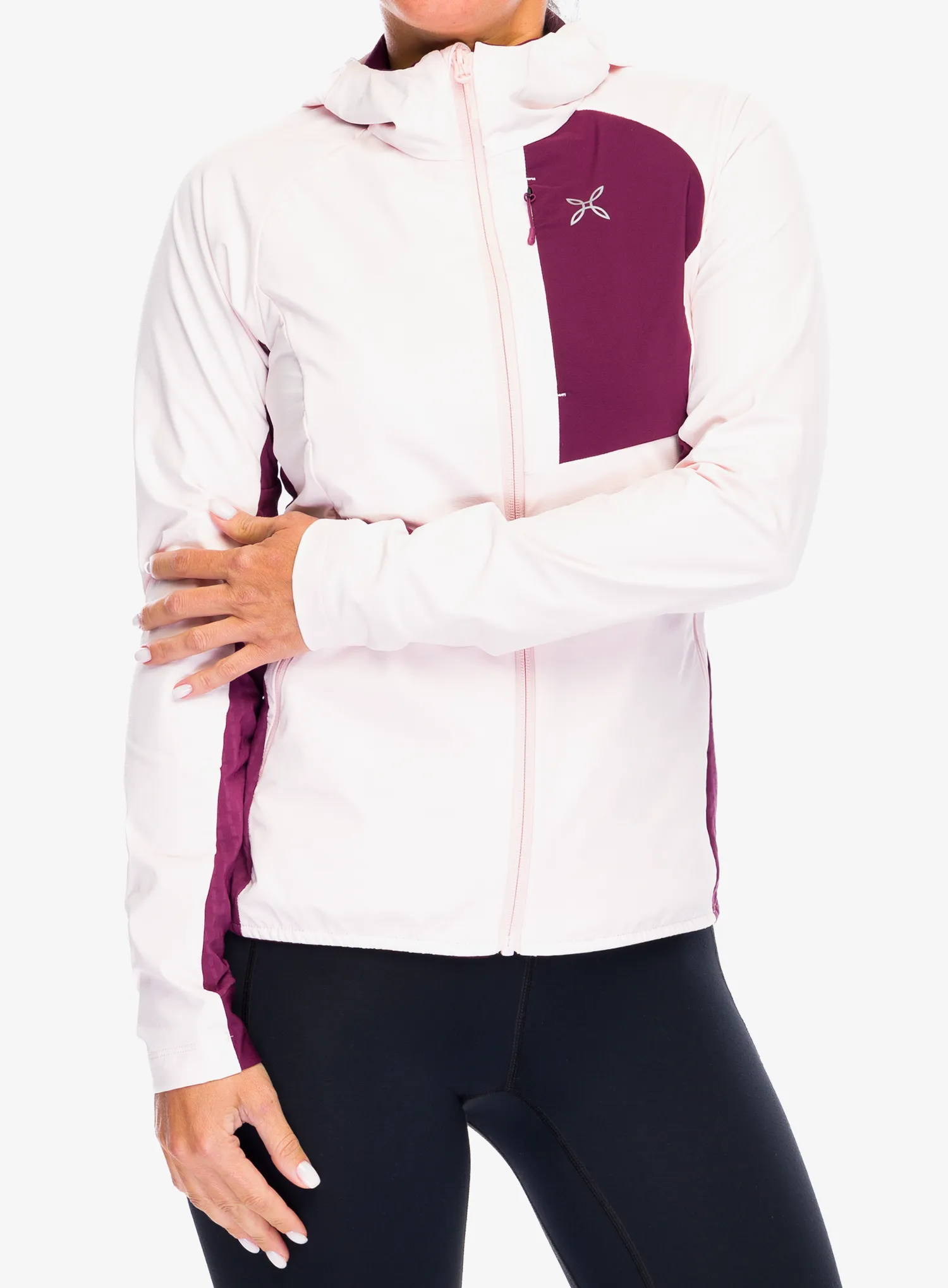 Hanorac alergare femei Montura Peak Jacket - light rose/wine red
