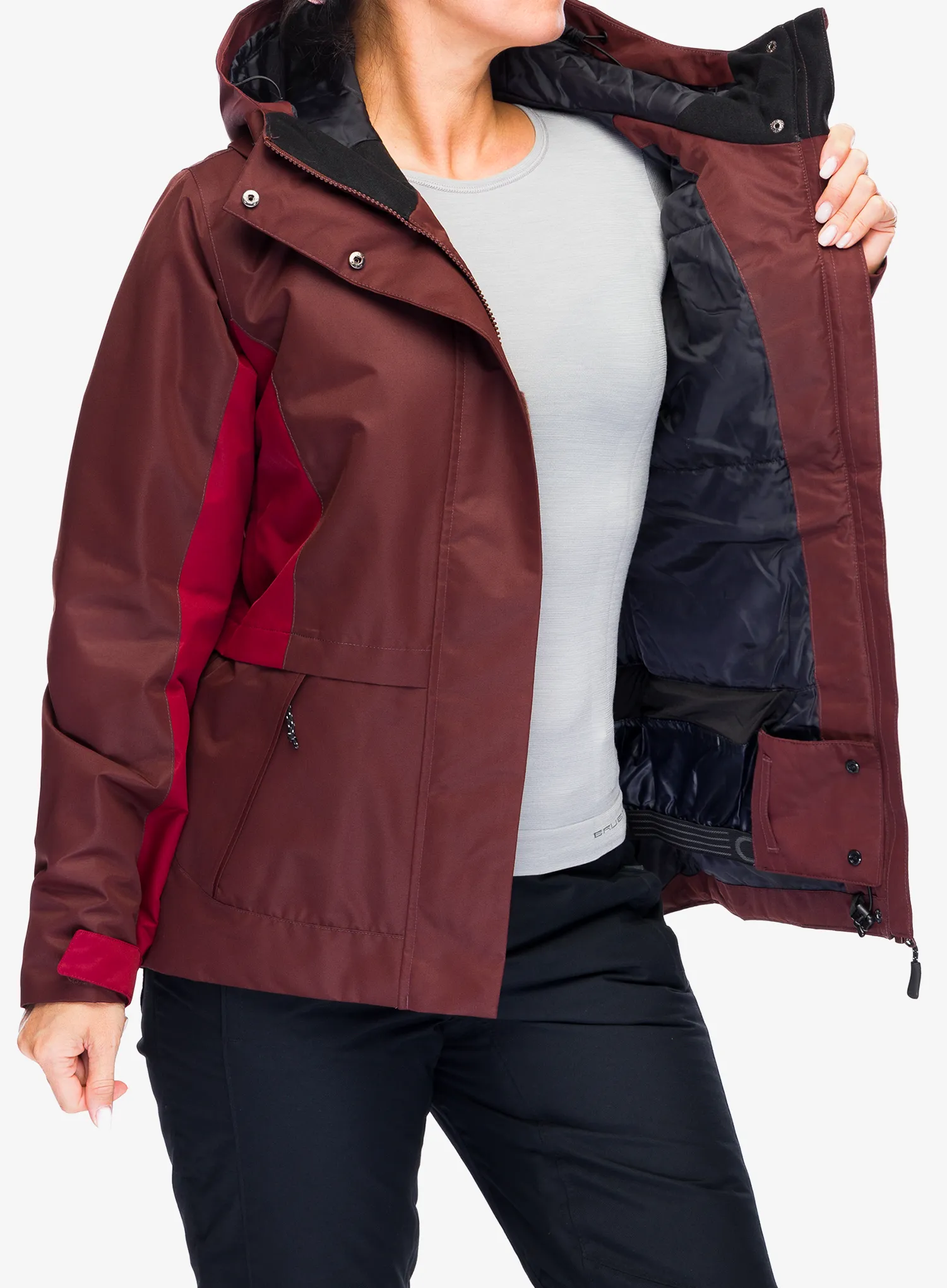 Geaca schi femei Oakley Heavenly RC Jacket - grenache/iron red