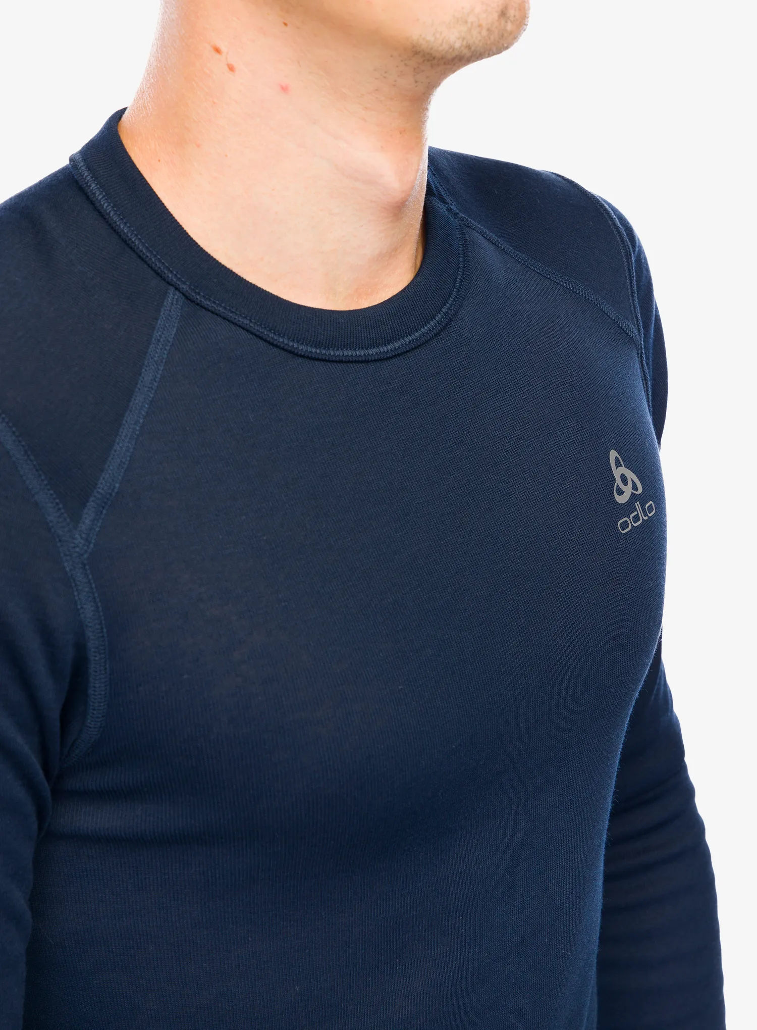 Bluza de corp Odlo Active Warm Eco BL Top Crew Neck LS - dark sapphire
