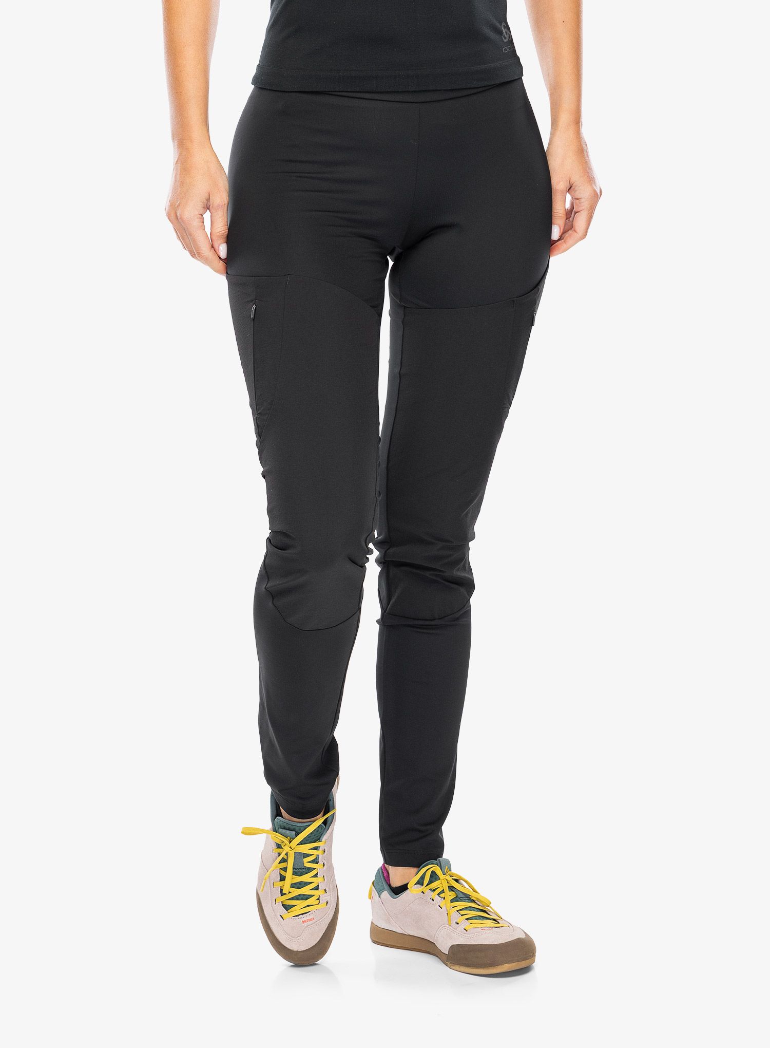Pantaloni strâmți de damă Odlo Ascent Tights  - black