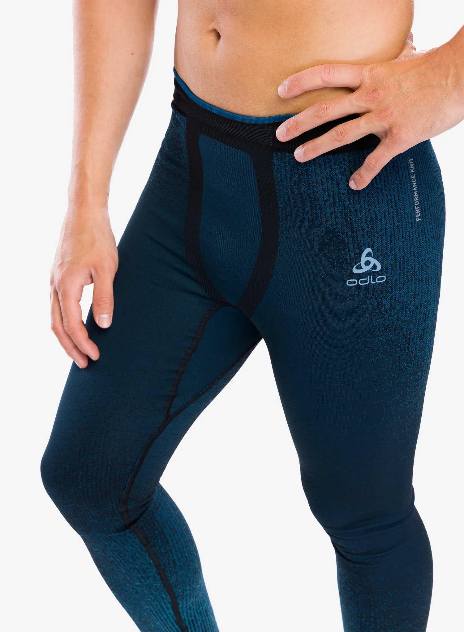 Pantaloni de corp barbati Odlo Blackcomb Eco BL Bottom Long - provincial blue
