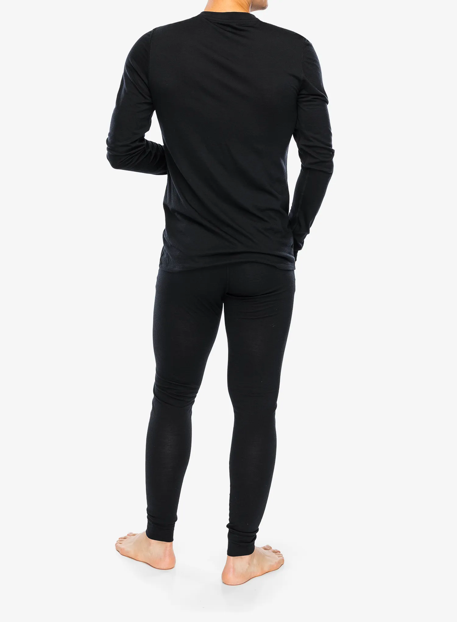 Colanti barbati Odlo Merino 160 BL Bottom Long - black