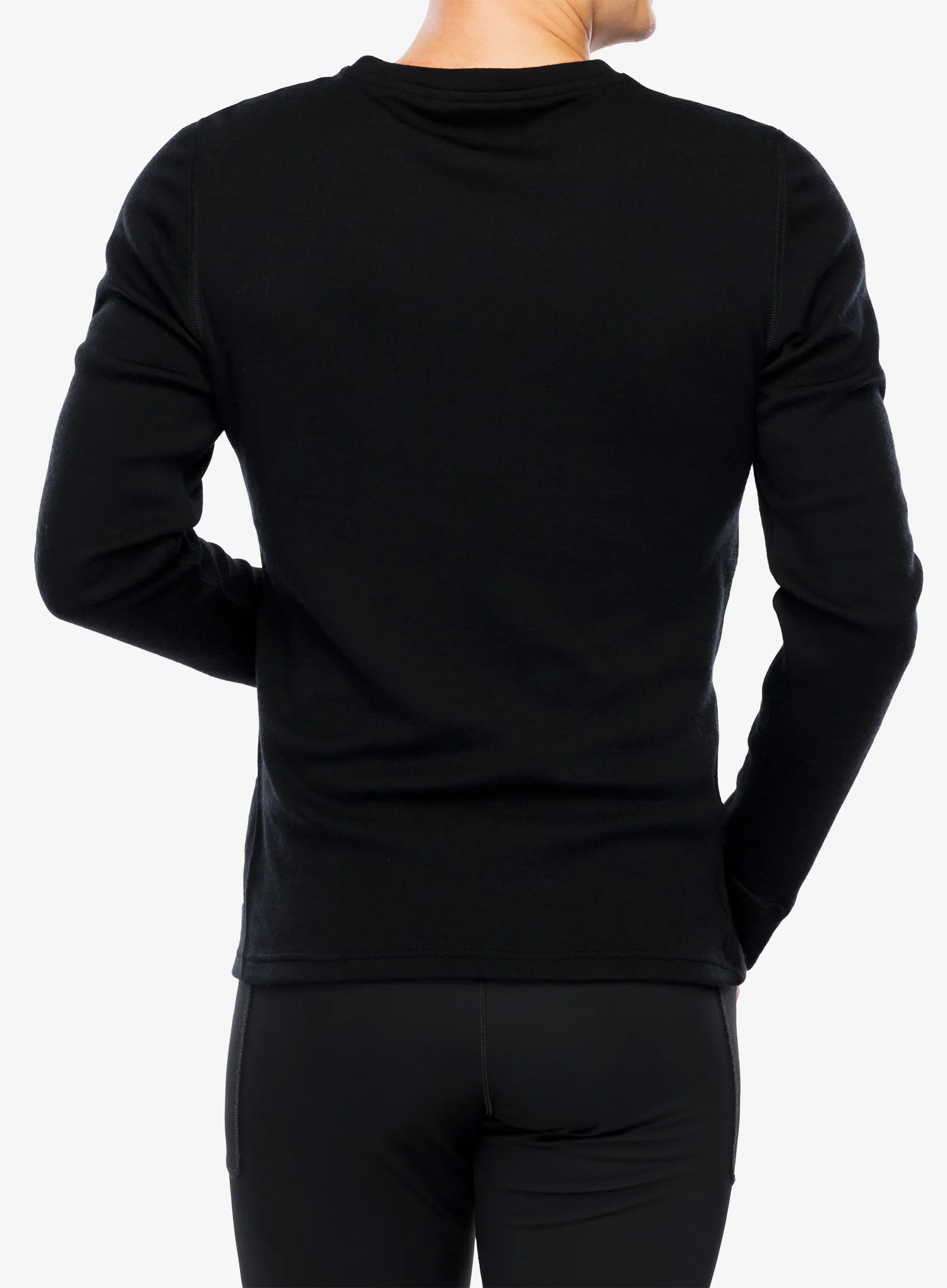Bluza de corp Odlo Merino 260 BL Top Crew Neck LS - black
