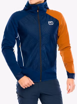 Geaca de vant Ortovox Col Becchei Jacket - deep ocean