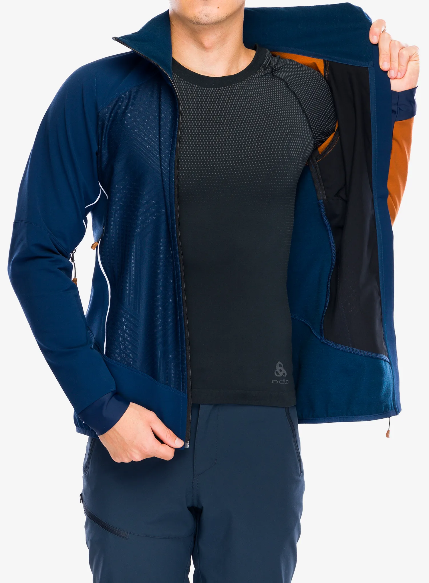 Geaca de vant Ortovox Col Becchei Jacket - deep ocean