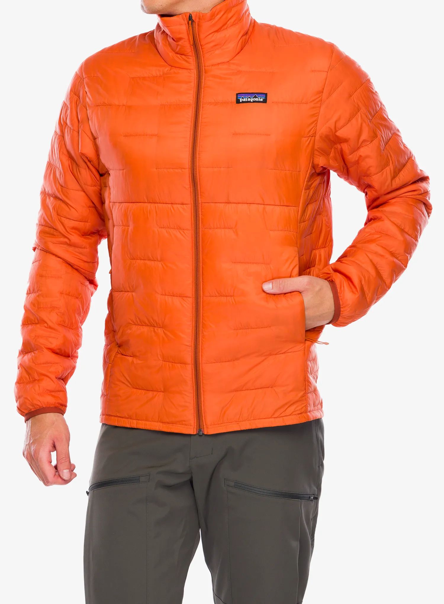 Geaca izolată Patagonia Micro Puff Jacket - redtail rust
