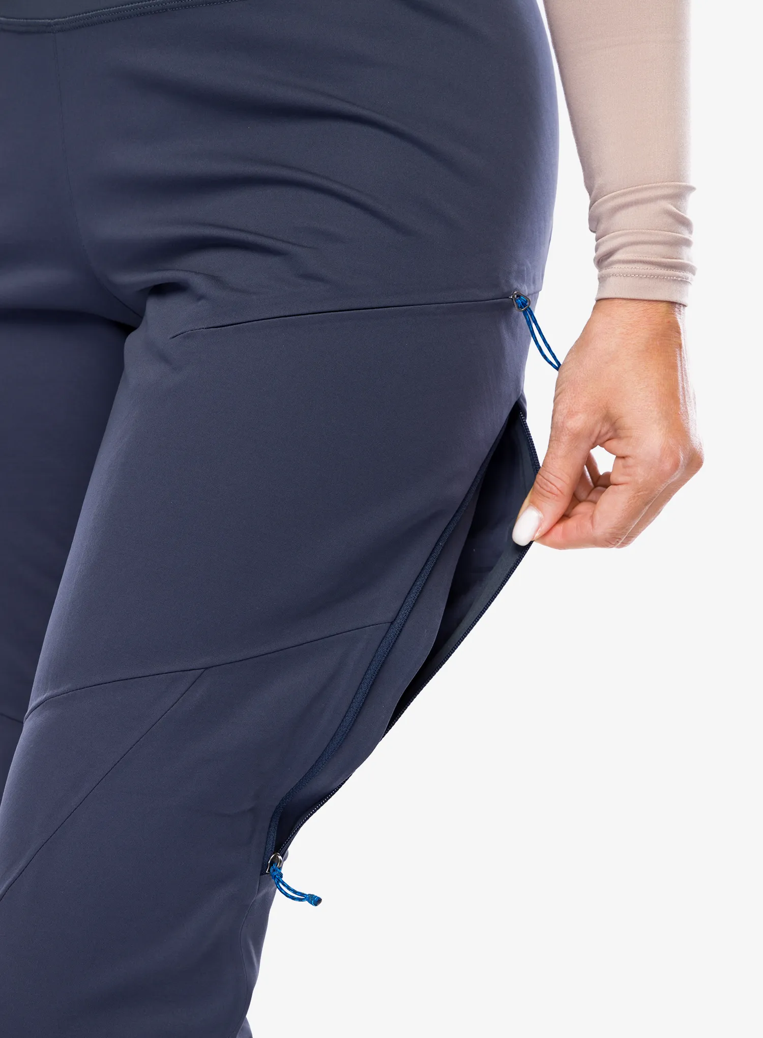 Pantaloni softshell femei Patagonia Upstride Pants - smolder blue