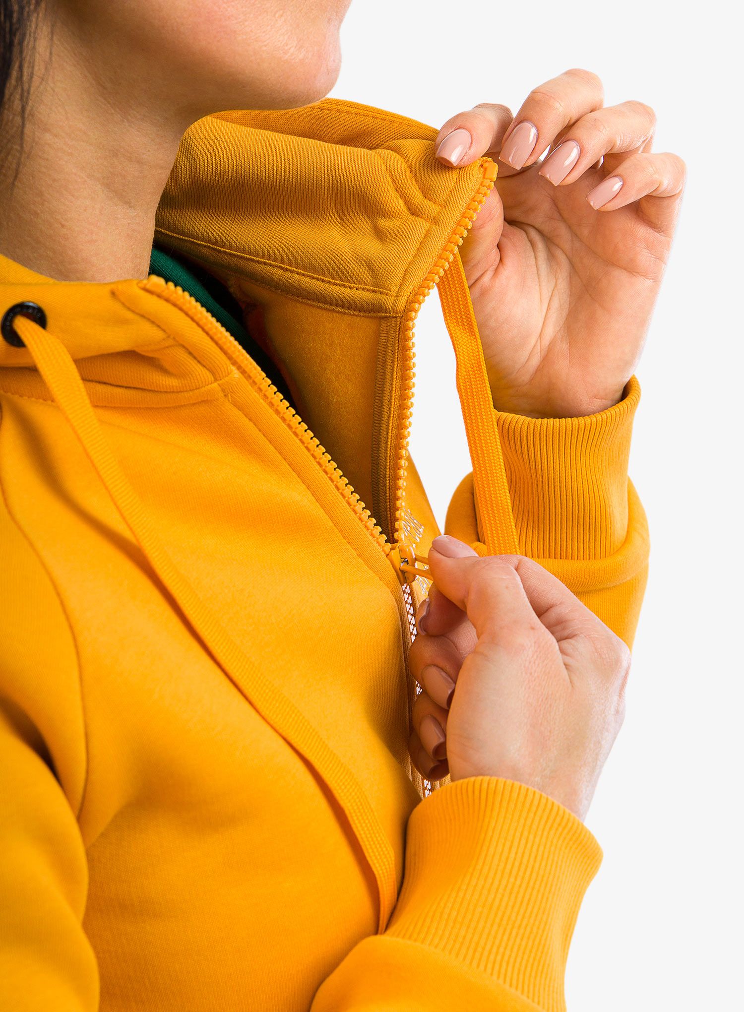Hanorac cu gluga femei Peak Performance Original Zip Hood - blaze tundra