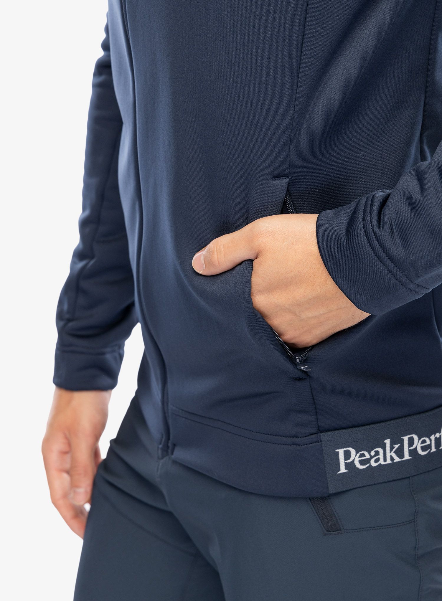 Hanorac cu fermoar Peak Performance Rider Tech Zip Jacket - blue shadow