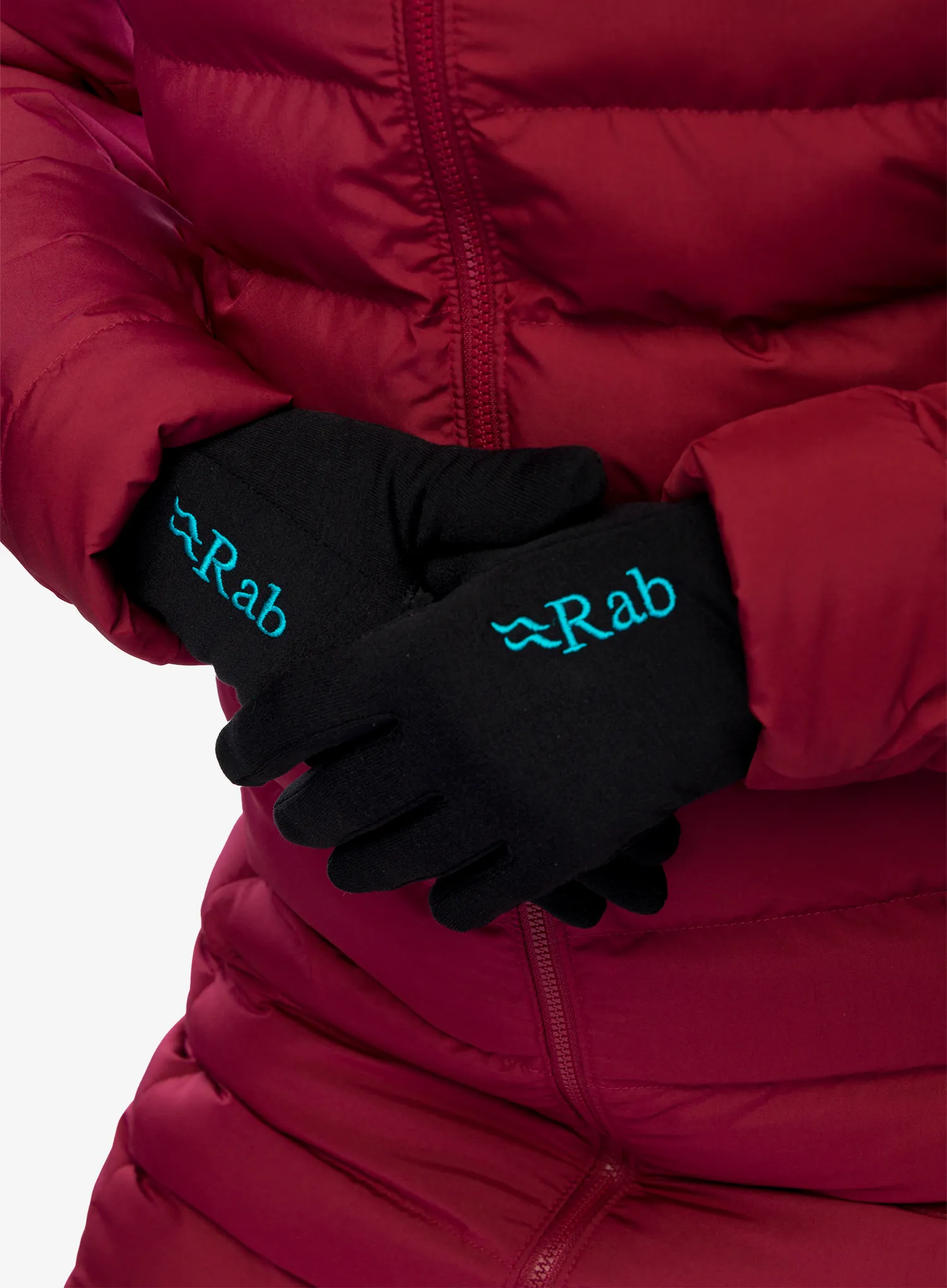 Mănuși femei Rab Power Stretch Contact Grip Glove - black