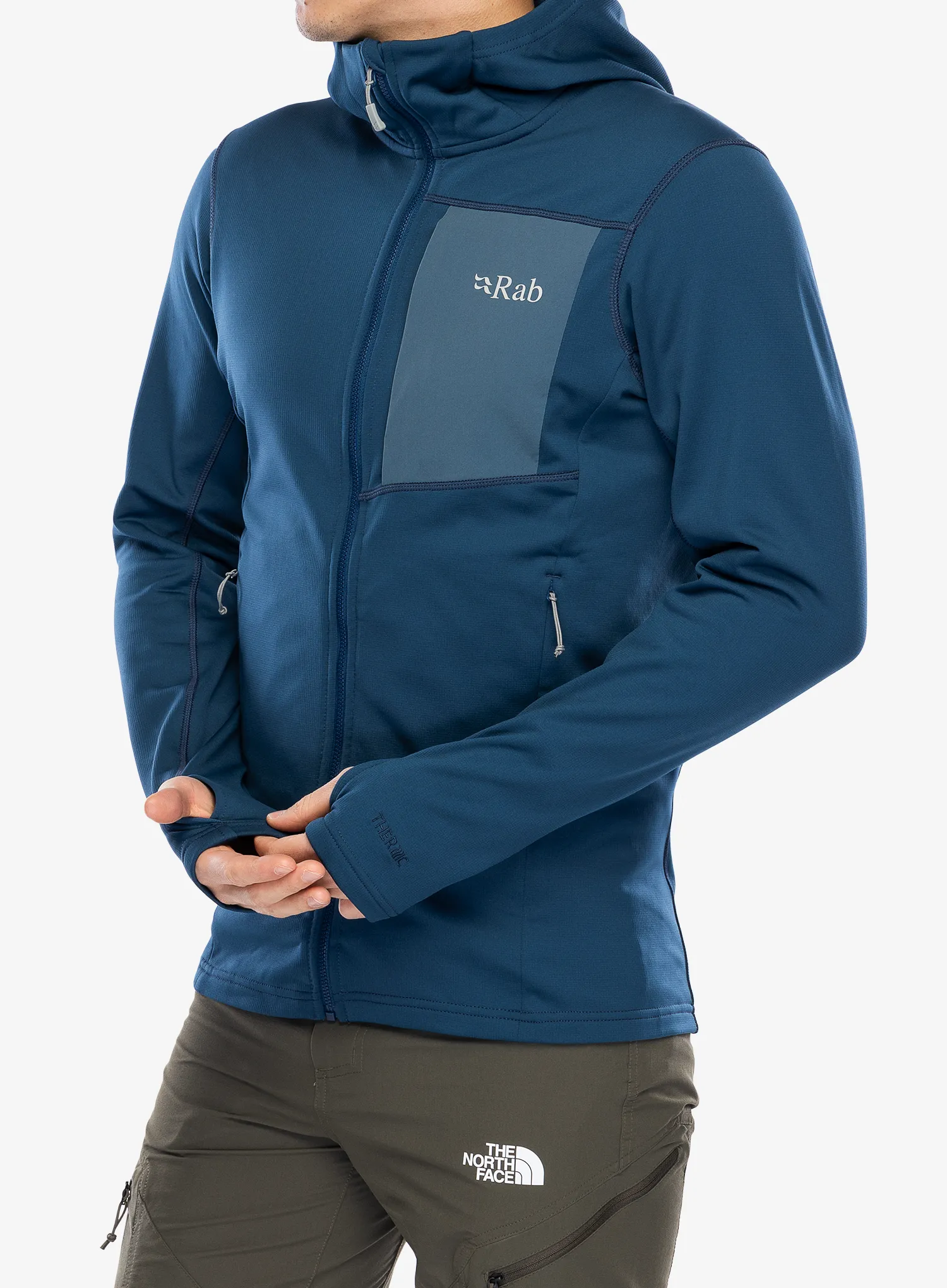 Hanorac cu gluga Rab Superflux Hoody - tempest blue