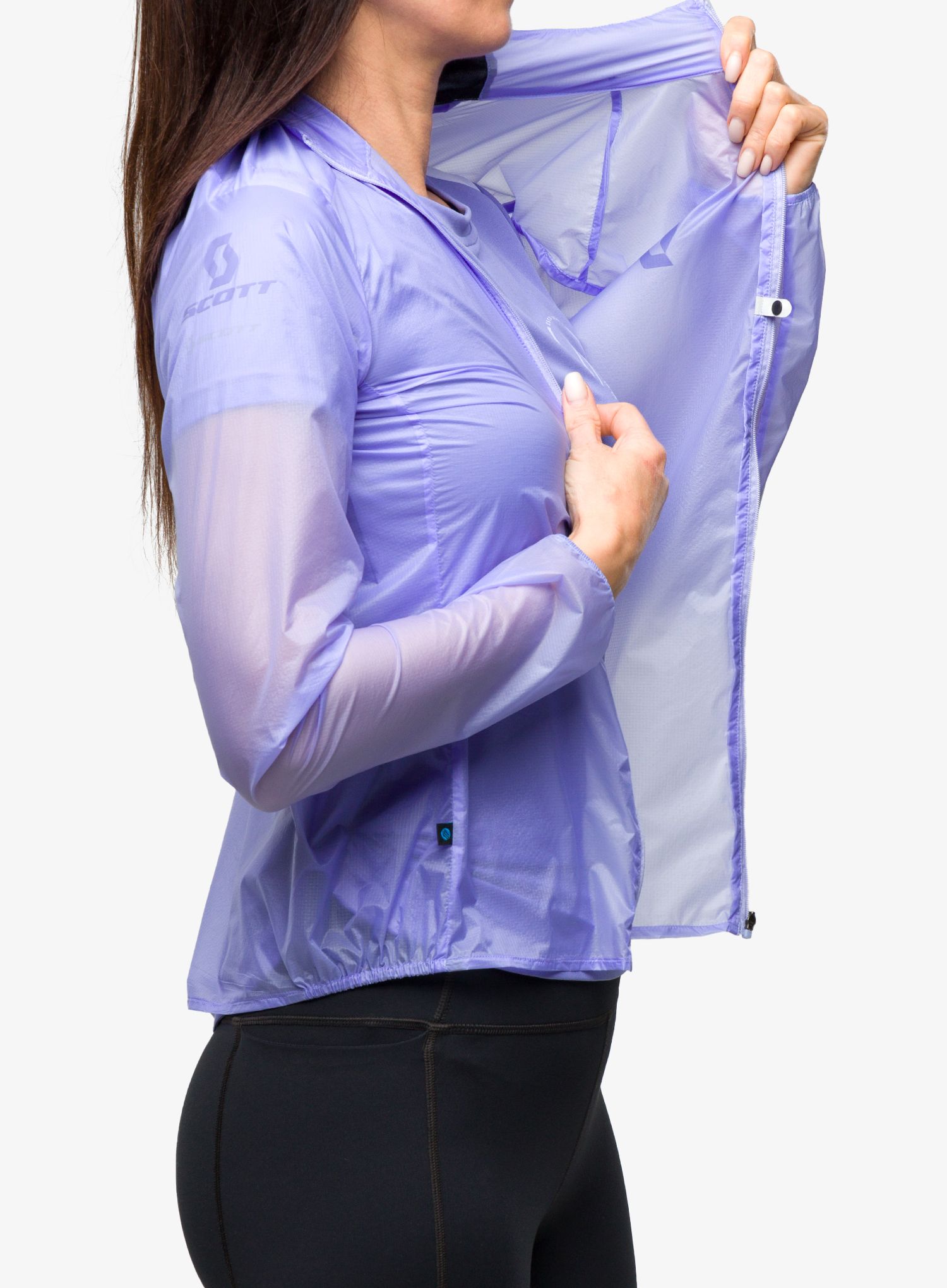 Geaca alergare femei SCOTT RC Run WB - moon blue/dream blue