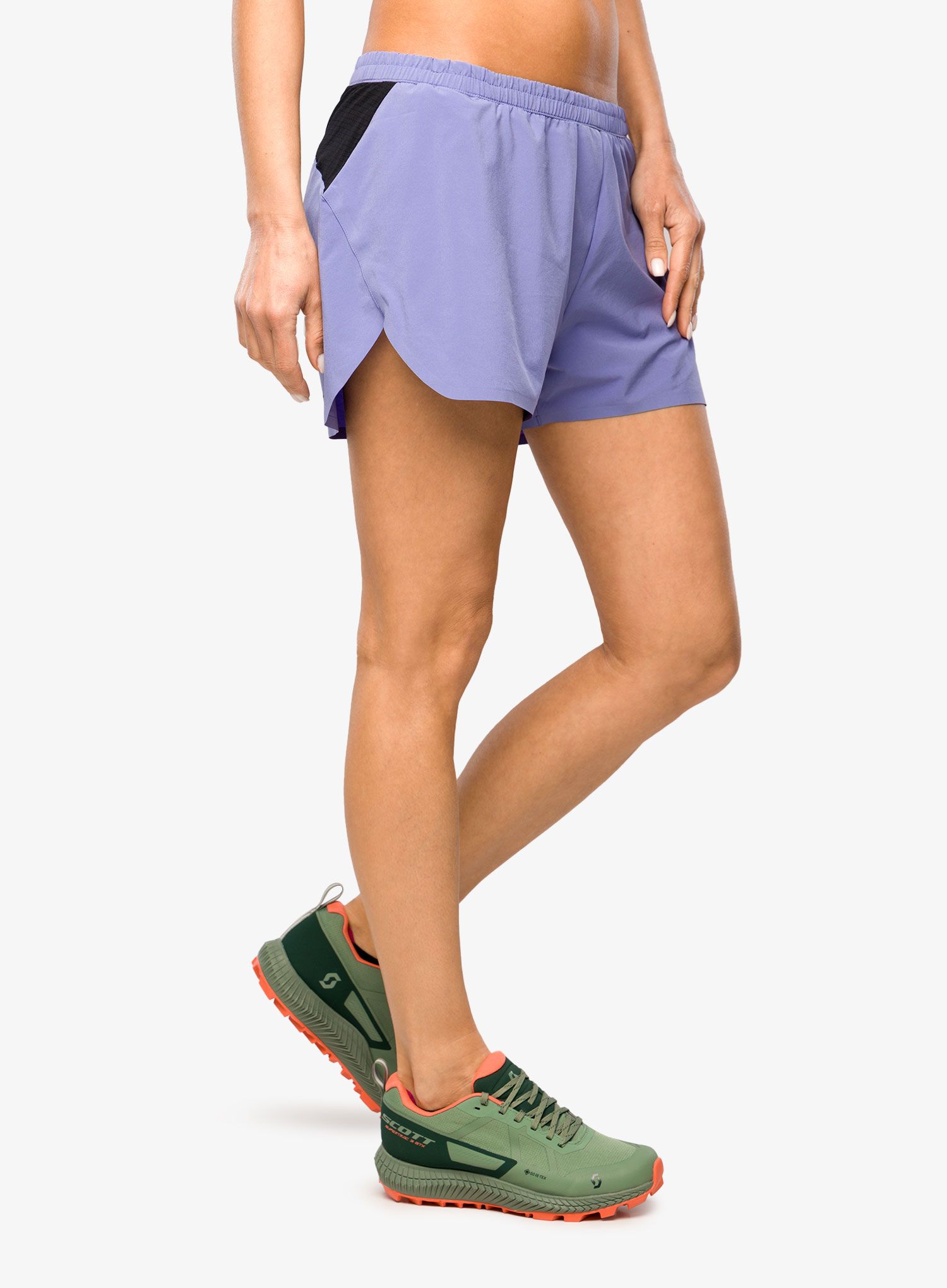 Pantaloni scurti alergare femei SCOTT Split Shorts RC Run - dream blue/black