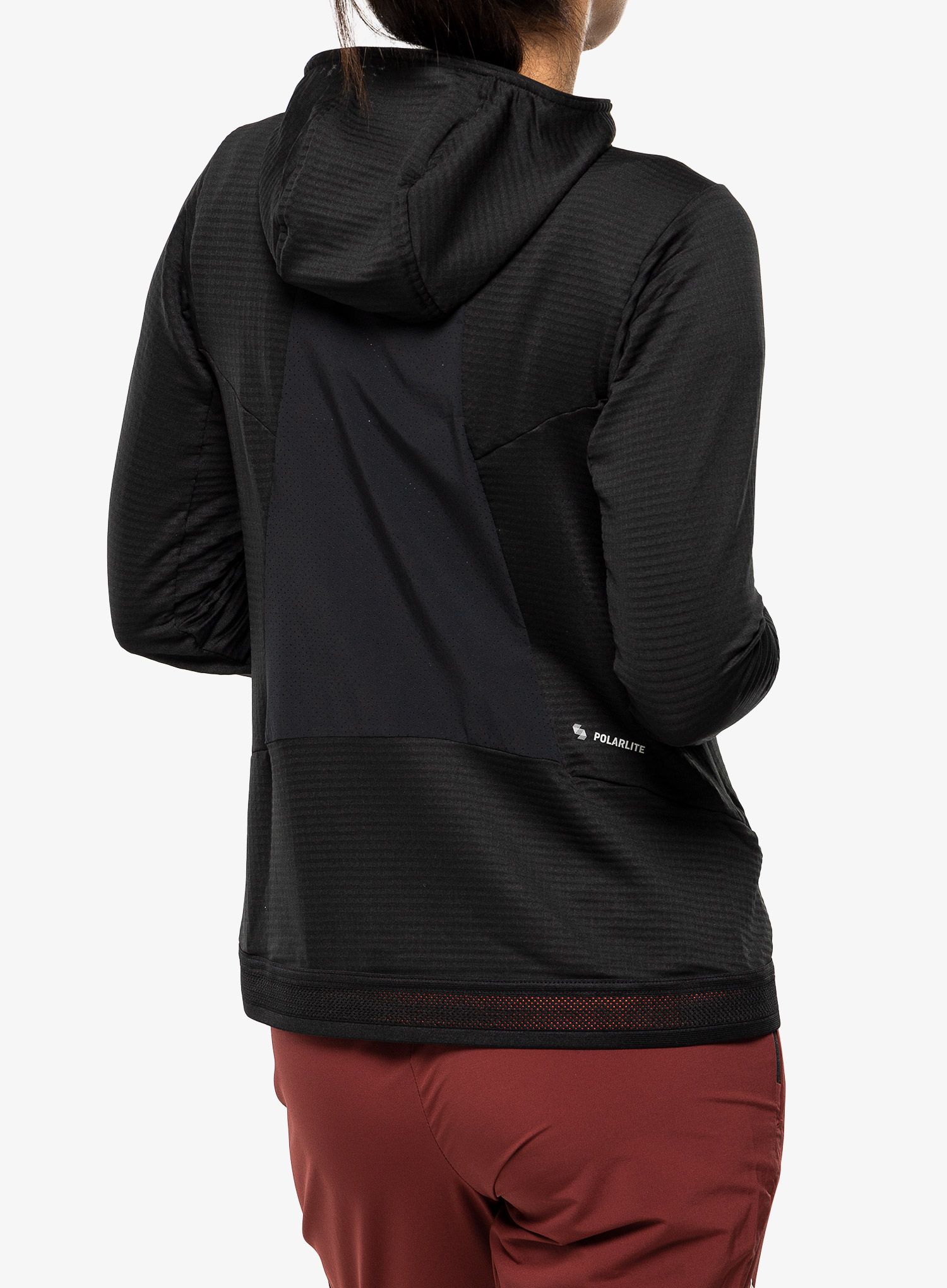 Hanorac femei Salewa Pedroc PL Hooded Jacket - black out