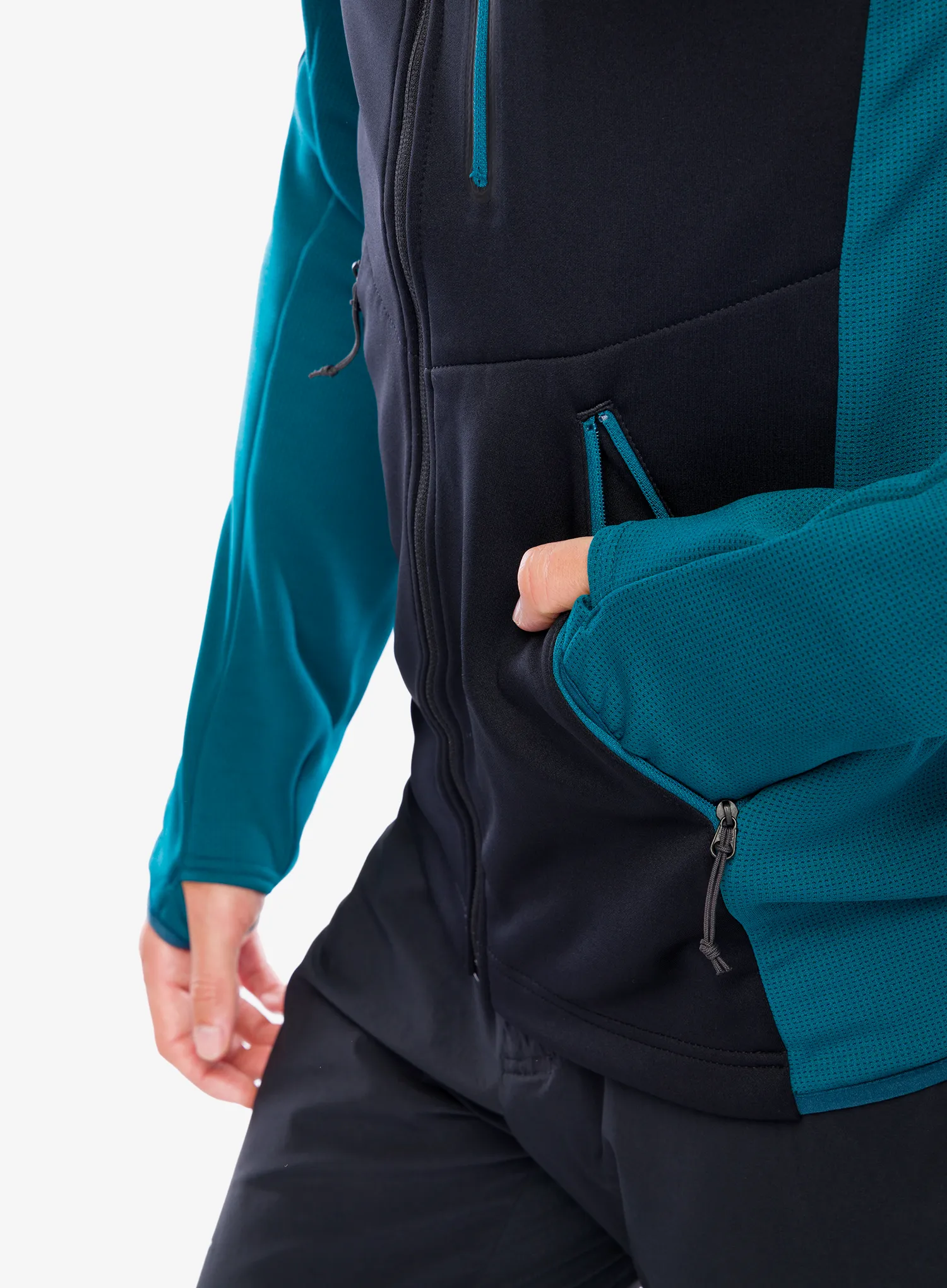 Hanorac cu gluga Schoffel Fleece Hoody Lodron - black