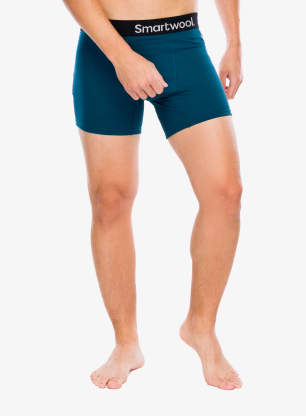 Boxeri Smartwool Active Boxer Brief Boxed - twilight blue