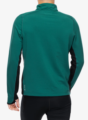 Hanorac fara gluga Smartwool Active Fleece 1/2 Zip - evergreen