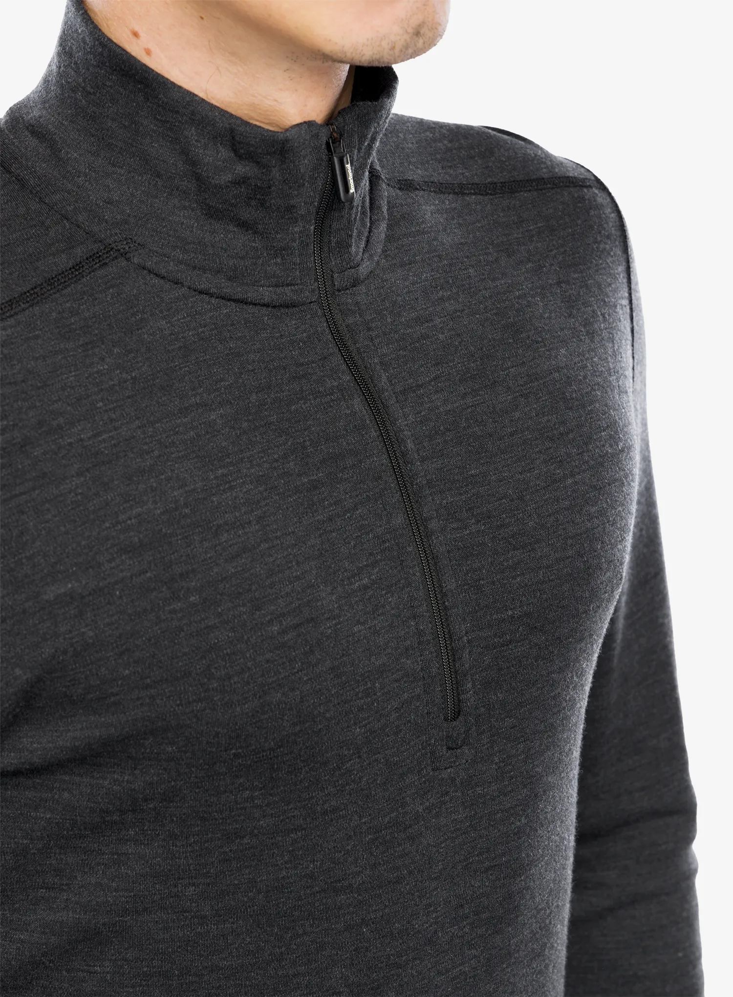 Bluza de corp Smartwool Classic Thermal Merino BL 1/4 Zip Boxed - charcoal heather