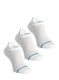 Șosete alergare Stance Athletic Tab 3 Pack - white