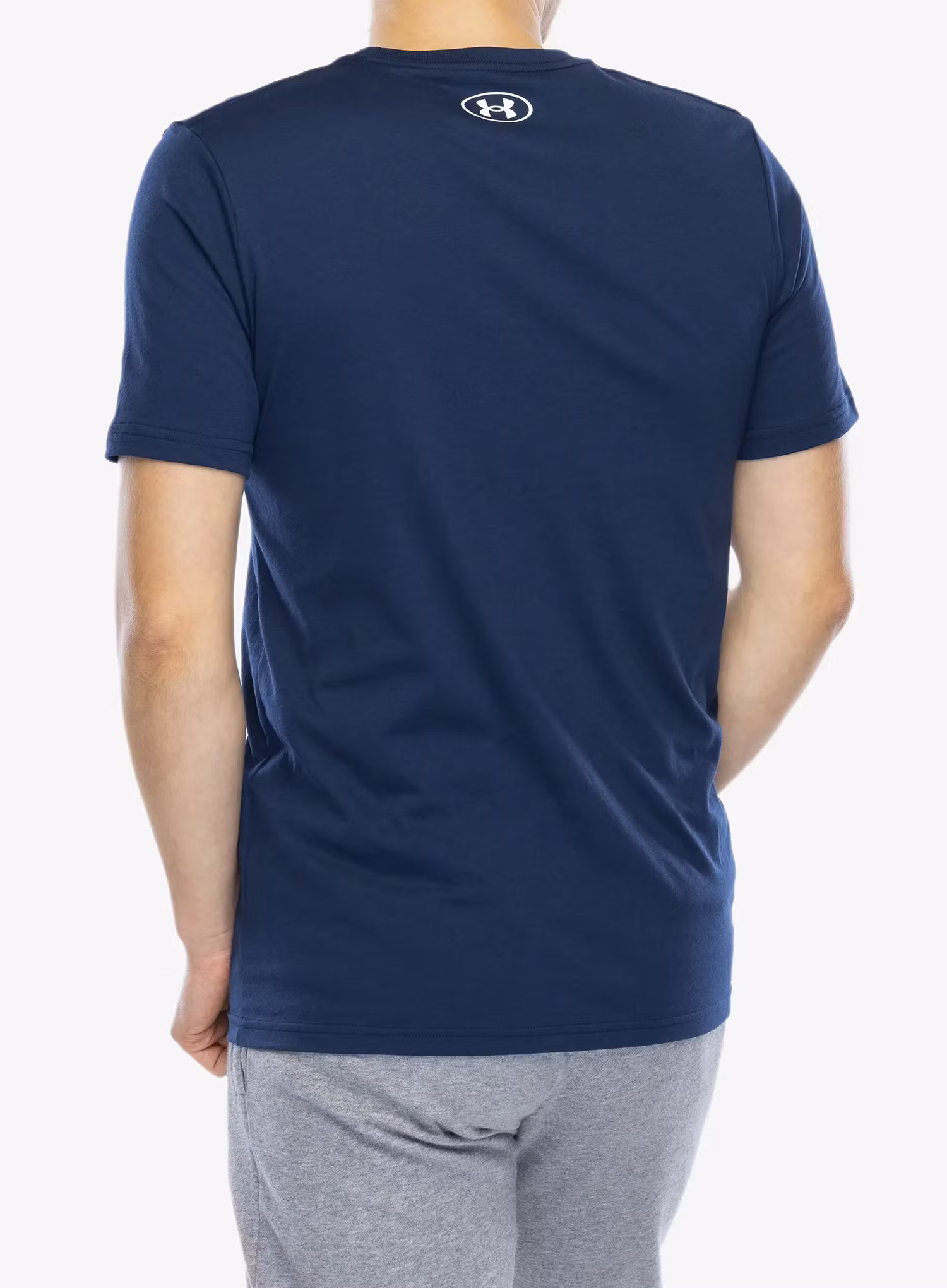 Tricou cu imprimeu Under Armour UA Logo Short Sleeve - academy/white