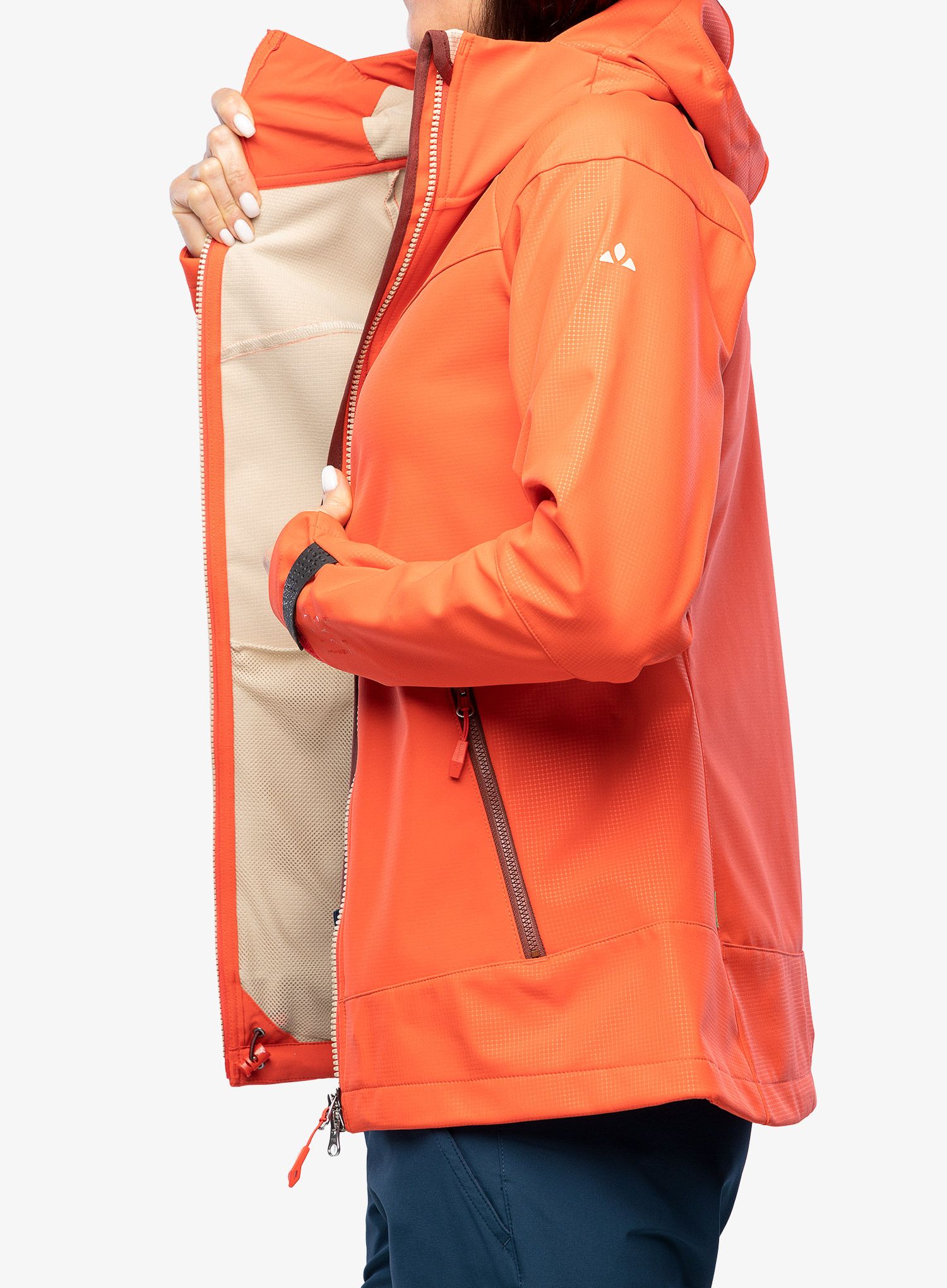Geaca femei Vaude All Year Elope Softshell Jacket - flame