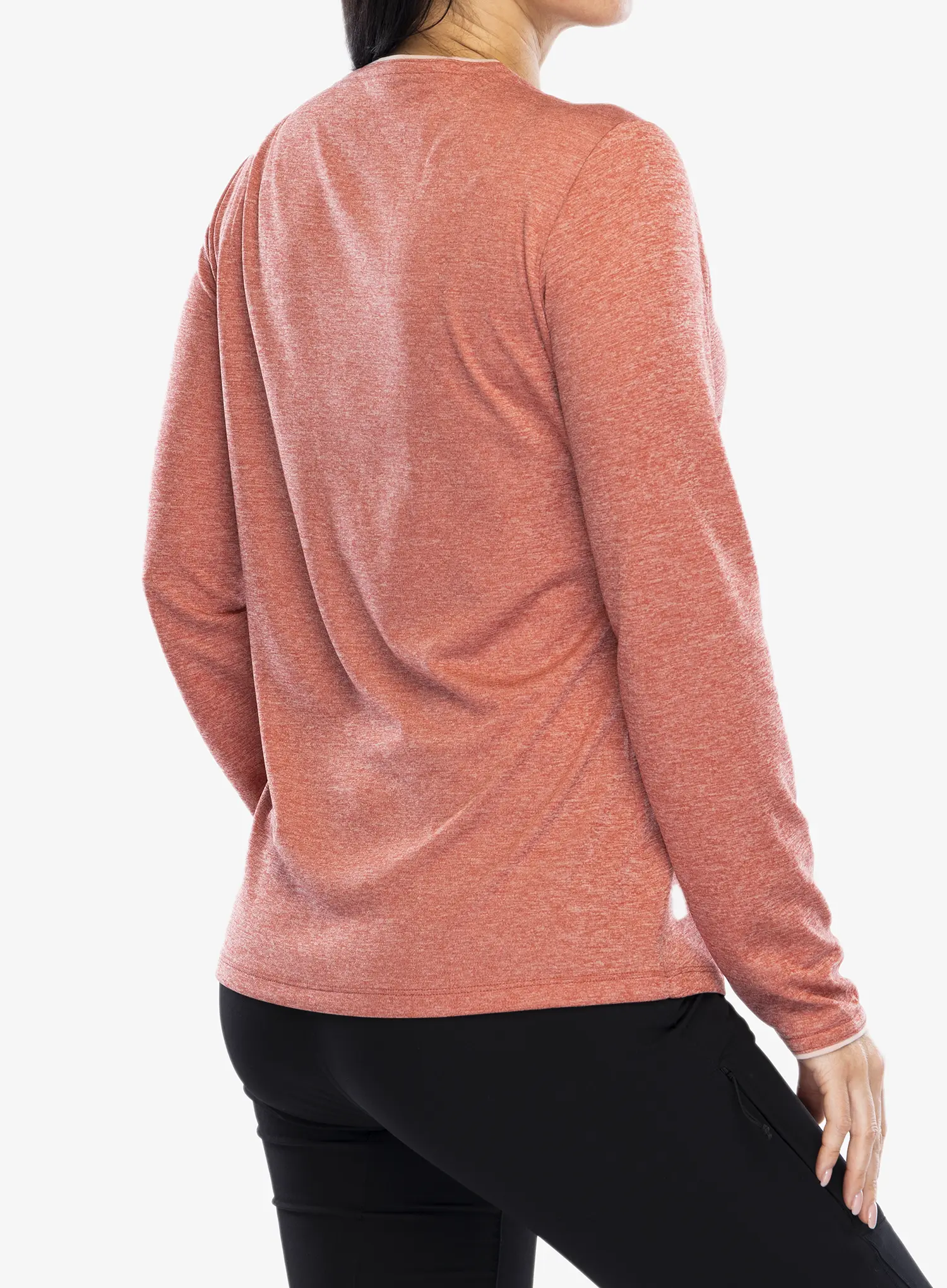 Bluza de corp femei Vaude Essential LS T-Shirt - brick