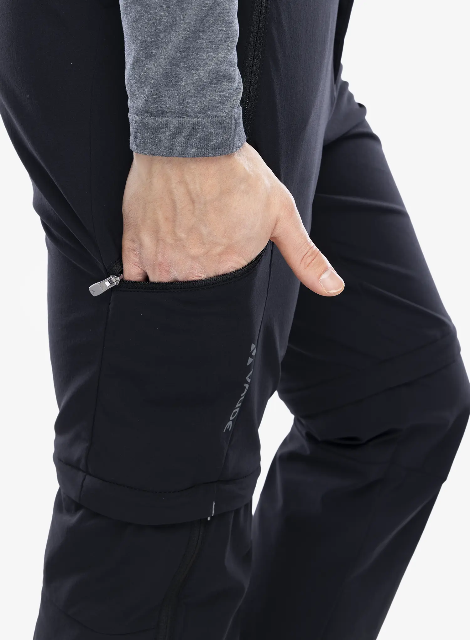 Pantaloni cu crac detasabil Vaude Farley Stretch T-Zip Pants III - black
