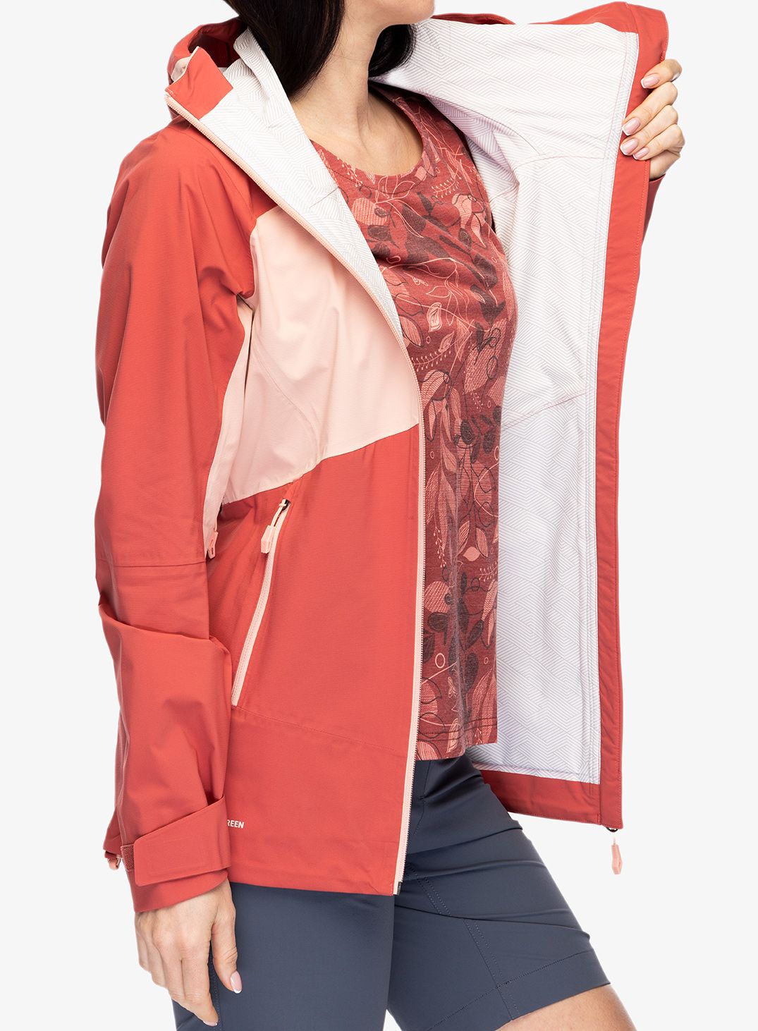 Geaca de ploaie femei Vaude Simony 2,5L Jacket IV - brick