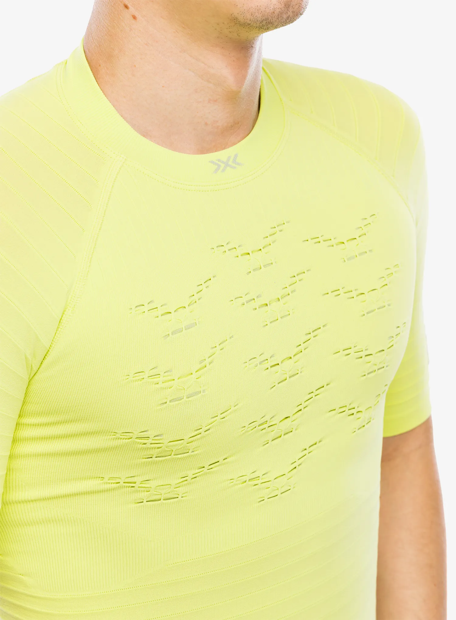 Tricou barbati X-Bionic Effektor 4.0 Run - effektor green/arctic white